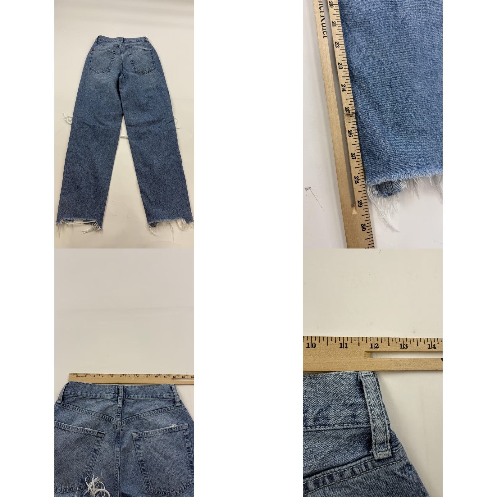 Bdg VINTAGE BDG Womens Jeans High-Rise Baggy Distressed Raw Hem Urban Outfitters 26 Blue Size 26" / US 2 / IT 38 - 8 Thumbnail