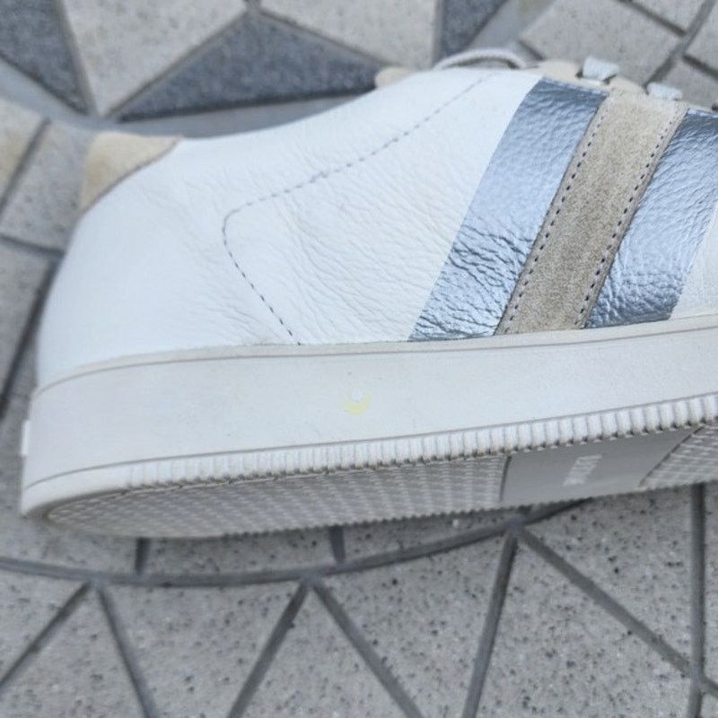 Blackstone Blackstone SG41 White Leather Fur Lined Minimalist Sneakers Size US 13 / EU 46 - 8 Thumbnail