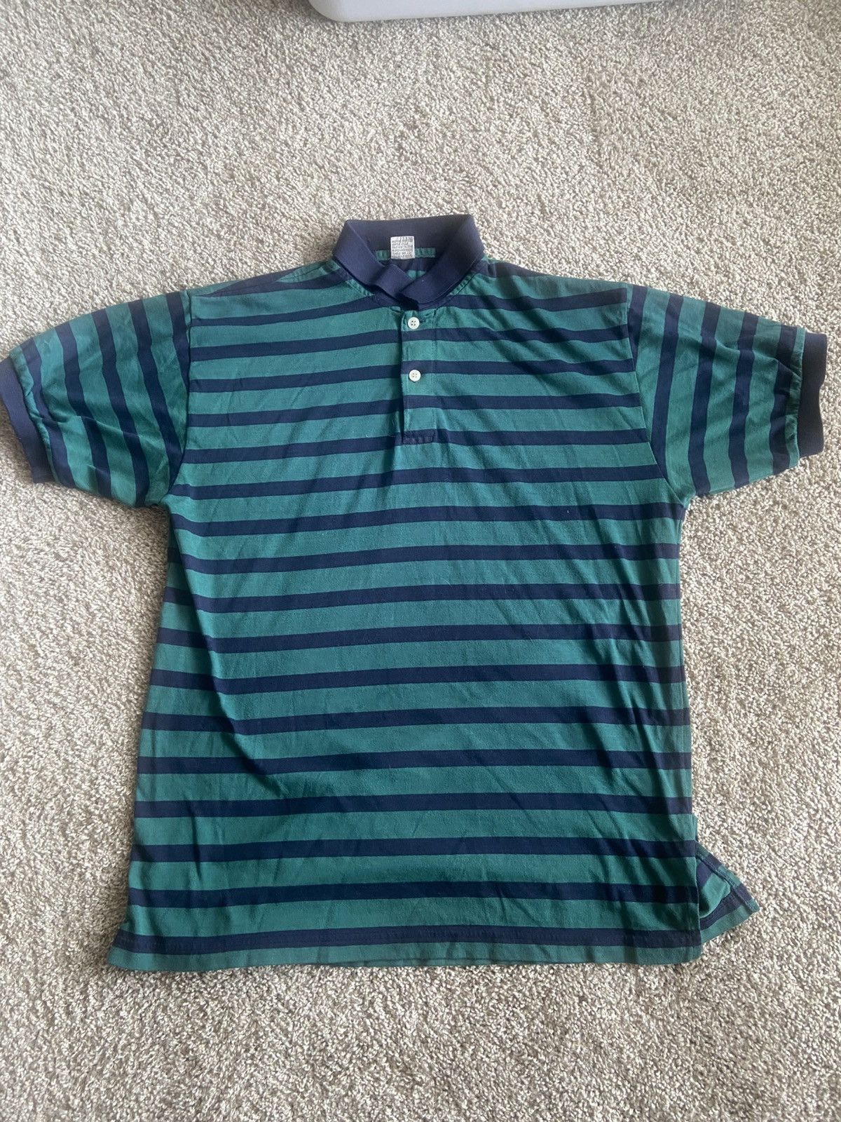 Vintage Green & Blue Polo Tee Size US M / EU 48-50 / 2 - 1 Thumbnail