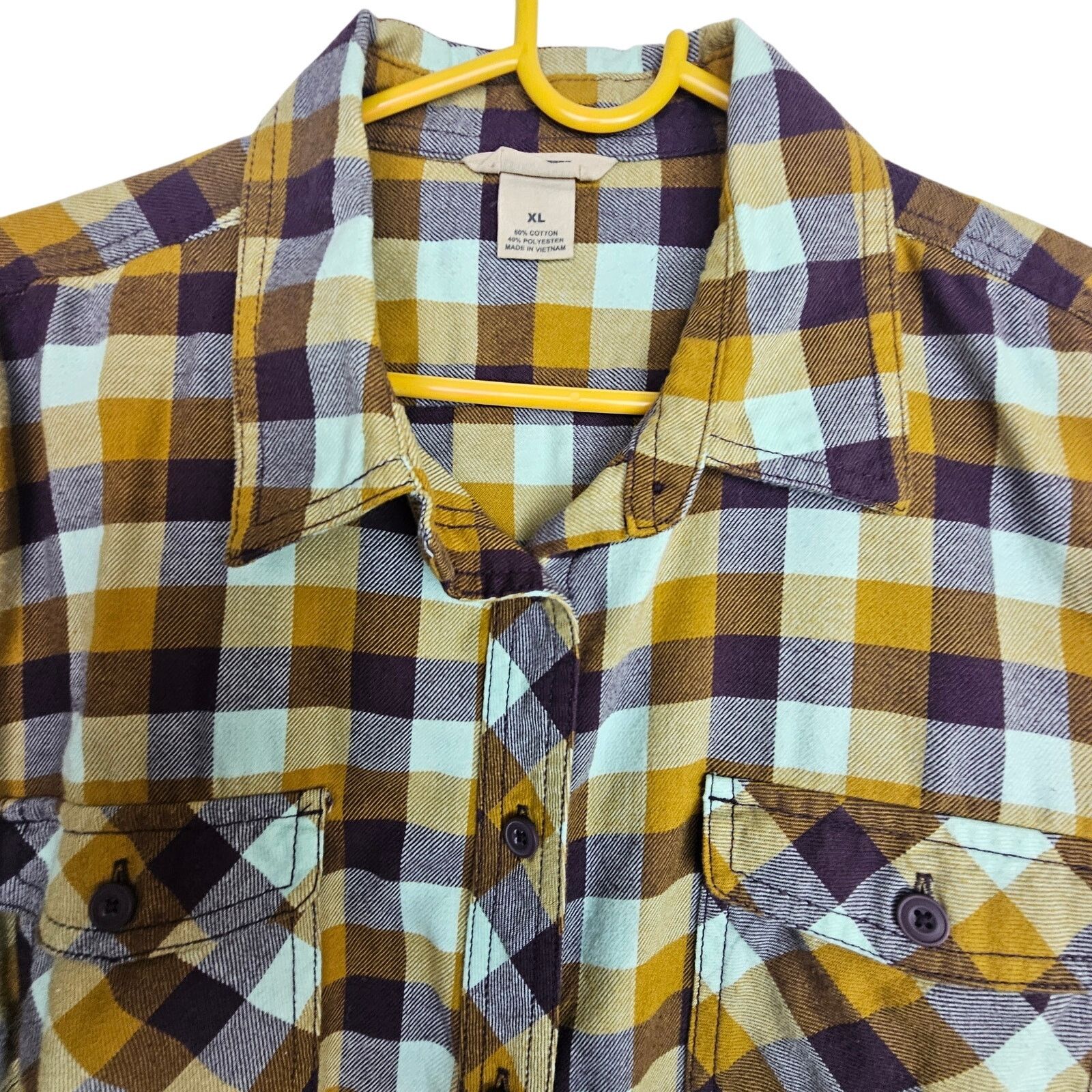 Duluth Trading Company Duluth Trading Co Womens Flannel Shirt Checker Size XL Gorp Size US XL / EU 56 / 4 - 2 Thumbnail