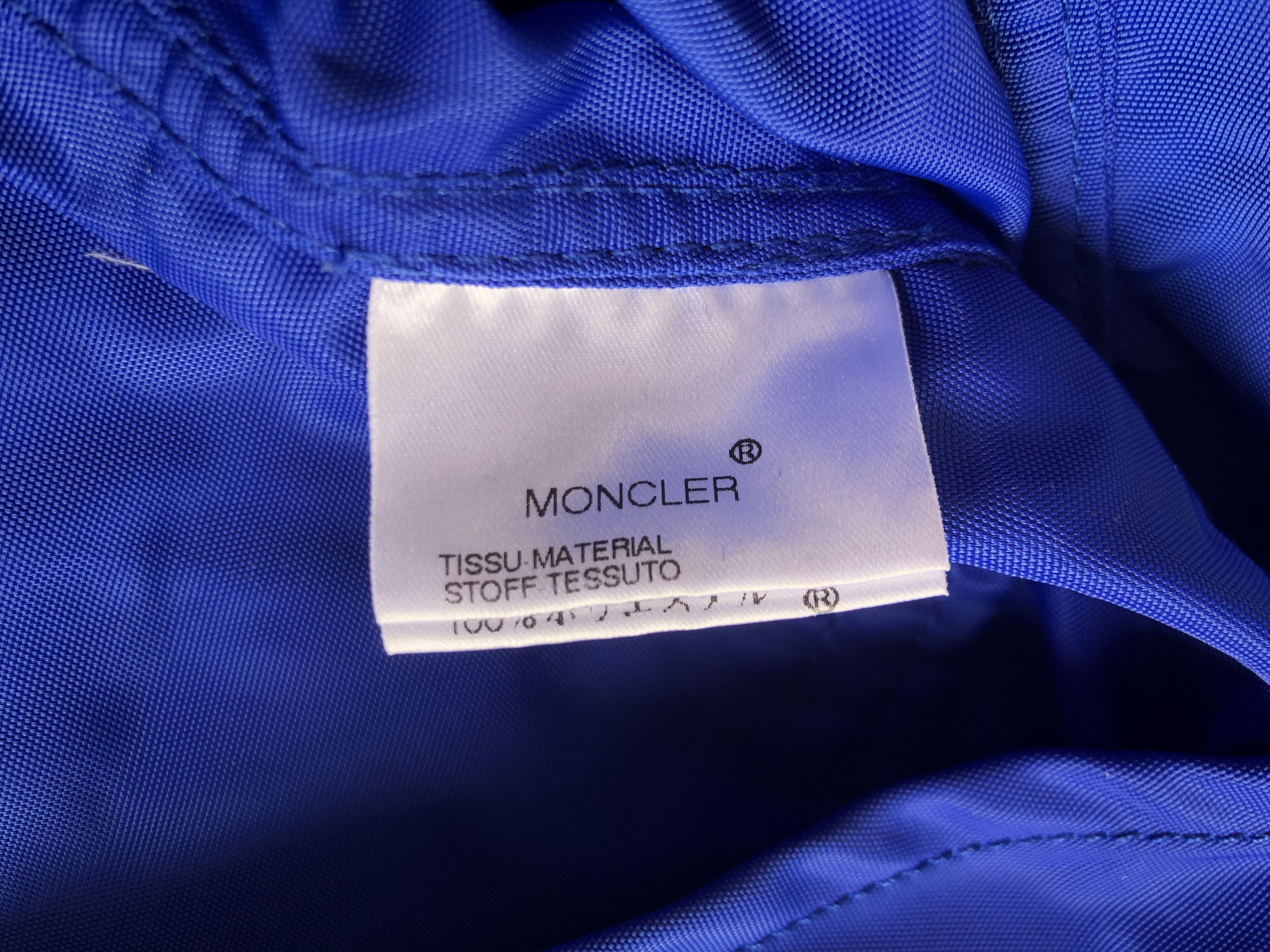 Moncler Moncler Big Logo Blue Lightweight Jacket Size 3 Size US L / EU 52-54 / 3 - 22 Thumbnail