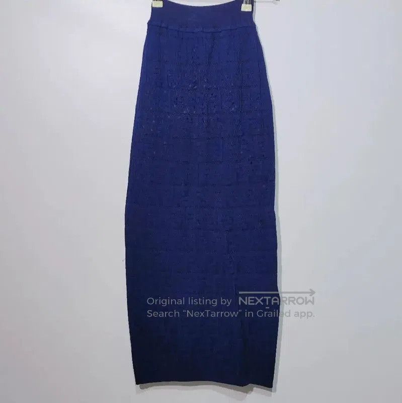 Fendi Fendi Women’s Cotton Midi Skirt in Dark Blue . Size 22" - 1 Thumbnail