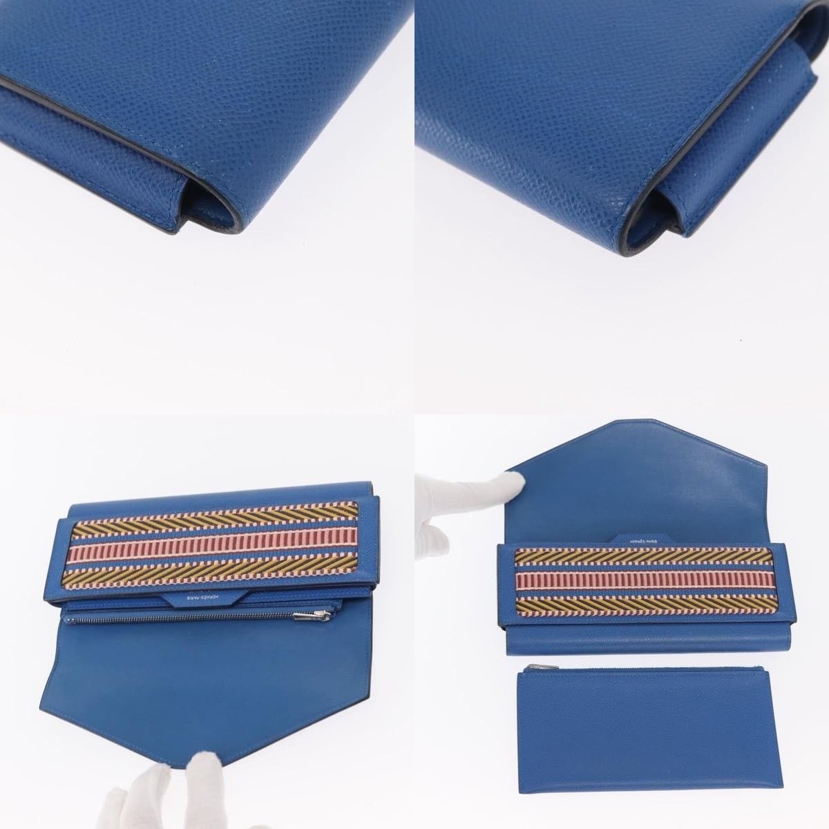 Hermes Hermes Passant Long Sangrecaval Long Wallet Size ONE SIZE - 5 Thumbnail