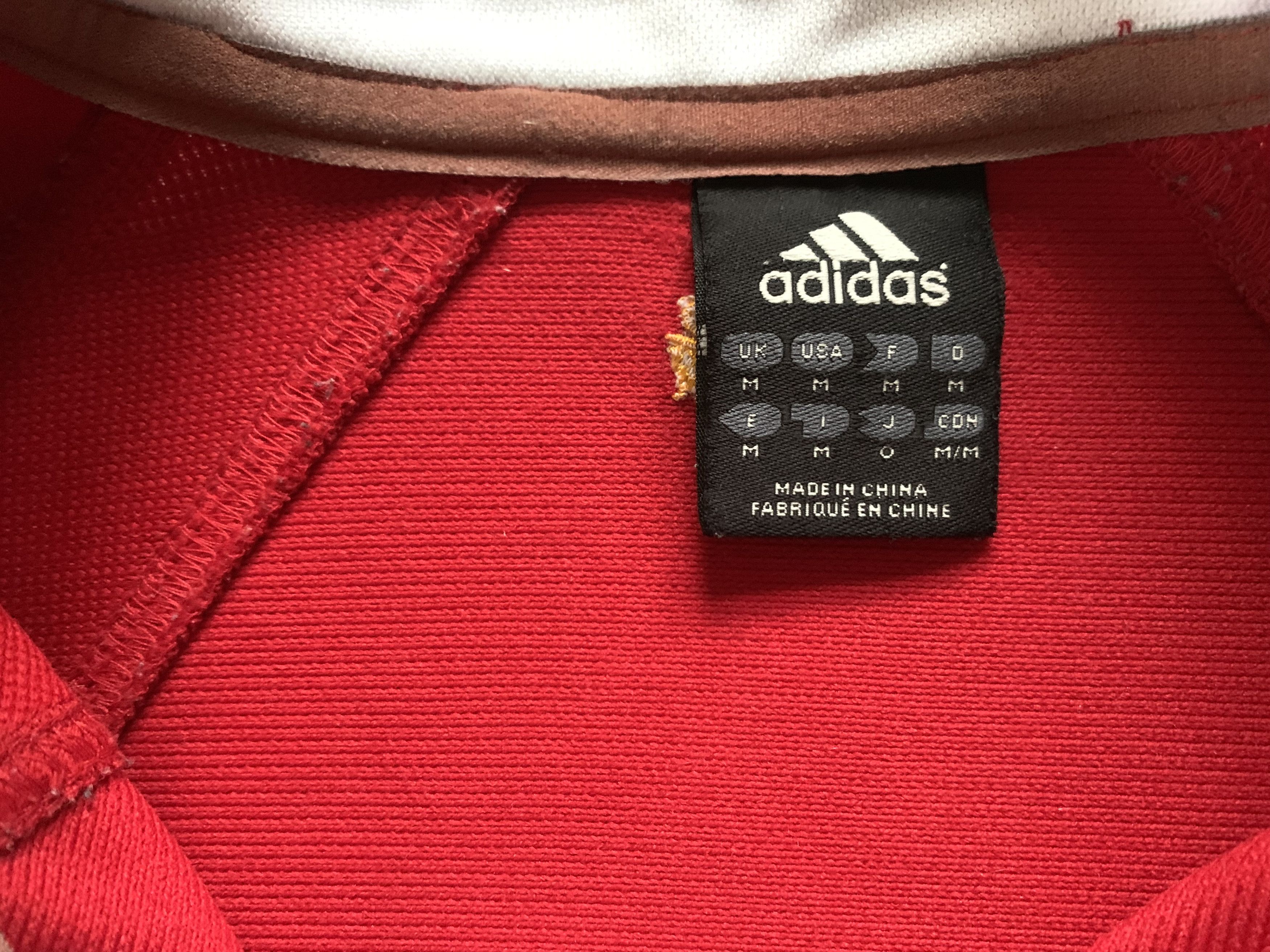 Adidas Adidas Men's Vintage New Zealand Rugby Jersey World Cup WRU Size US M / EU 48-50 / 2 - 8 Thumbnail