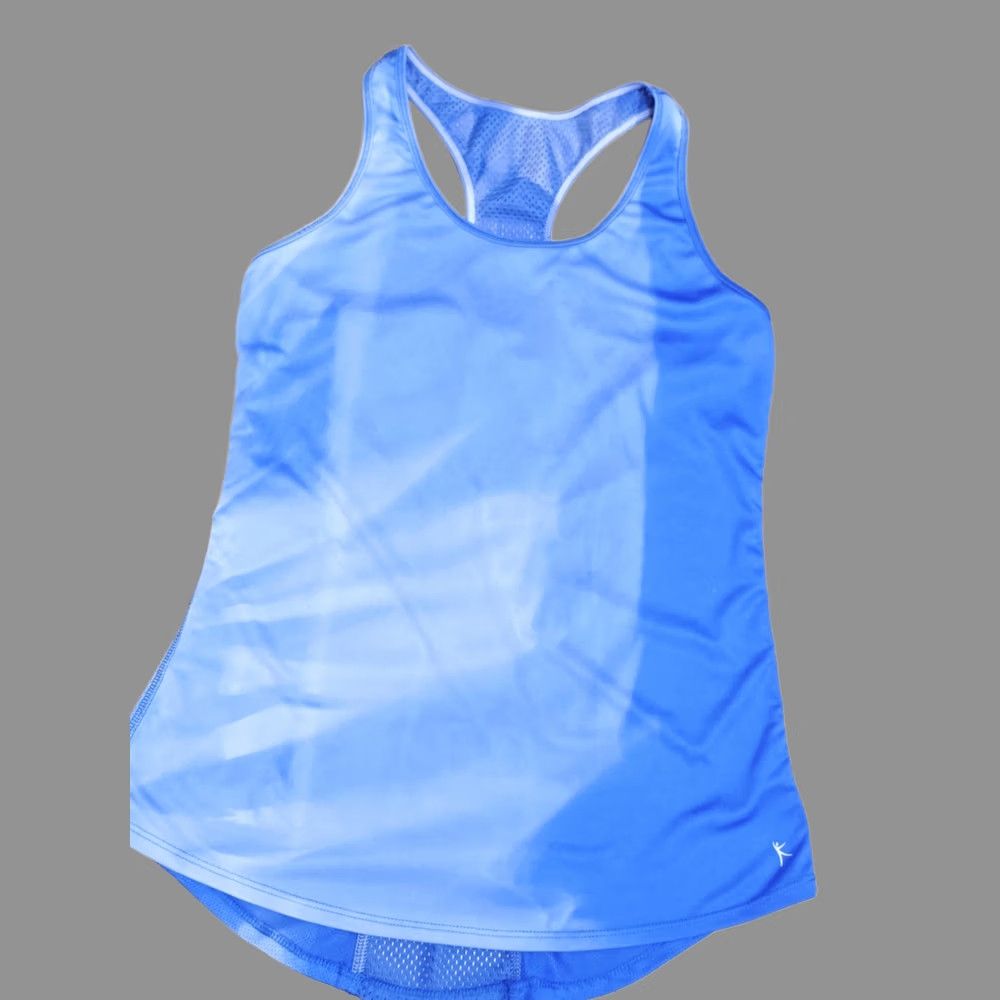 Vintage Danskin Now Tank Top Racerback Slim Blue M Women's Medium Size M / US 6-8 / IT 42-44 - 1 Thumbnail