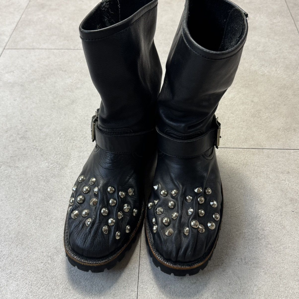 Comme des Garcons Comme des Garcons SS10 Tao Studded Punk Leather Paw Boots Size US 6.5 / IT 36.5 - 2 Thumbnail