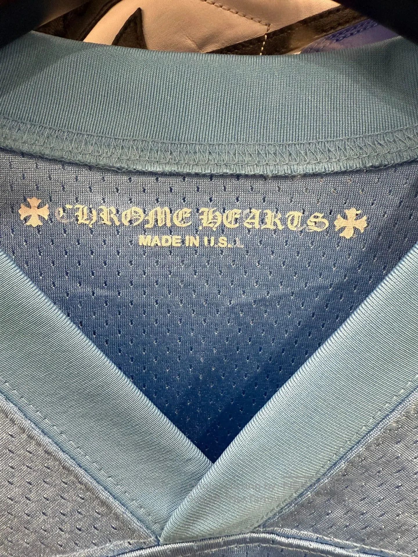 Chrome Hearts Chrome Hearts Blue Short Sleeve Hockey Jersey. Size US M / EU 48-50 / 2 - 4 Thumbnail