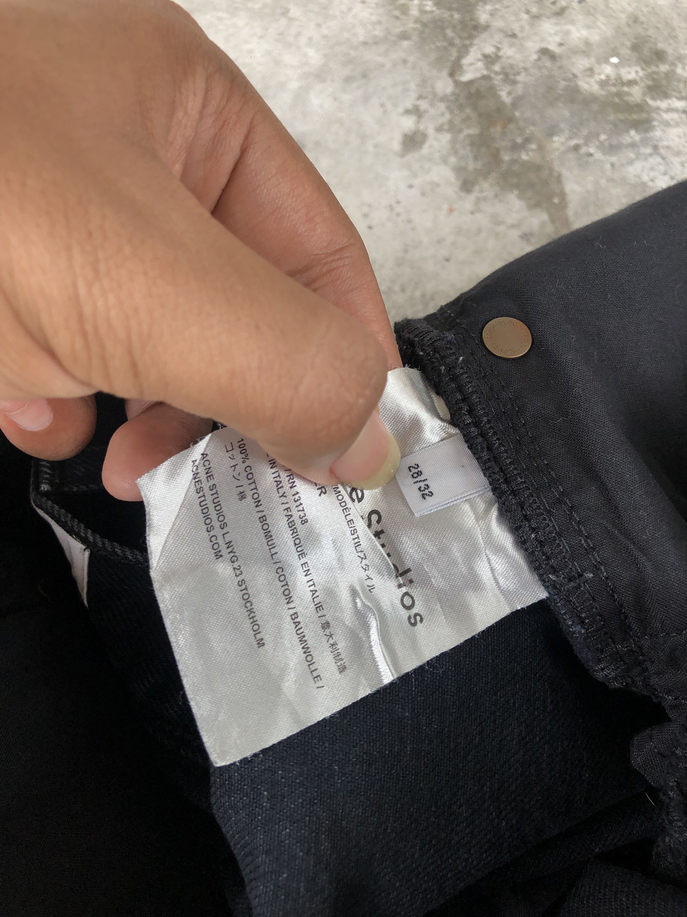 Acne Studios Acne Studios Town Over Black denim Size US 29 - 10 Thumbnail