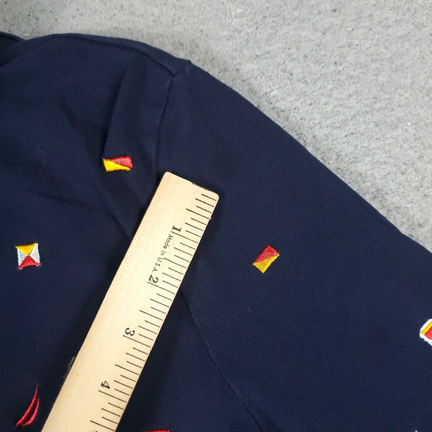 Nautica Nautica Womens Polo Shirt Blue Medium Long Sleeve Collared Button Front Cotton Size M / US 6-8 / IT 42-44 - 6 Thumbnail