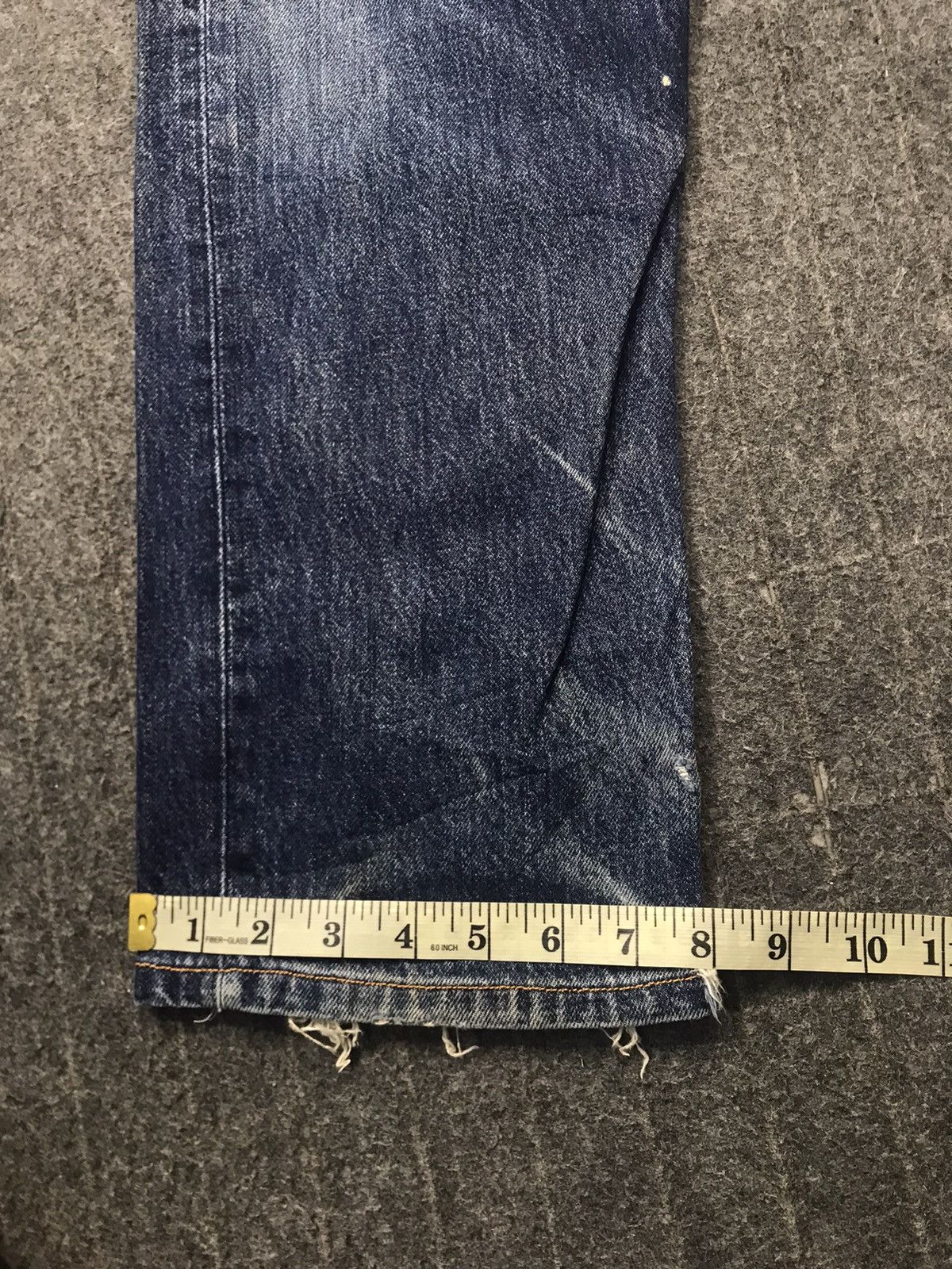 Levi's Vintage Clothing Levi's 90s Lot 501 Indigo Denim Jeans Buttonfly E181 Size US 30 / EU 46 - 18 Thumbnail