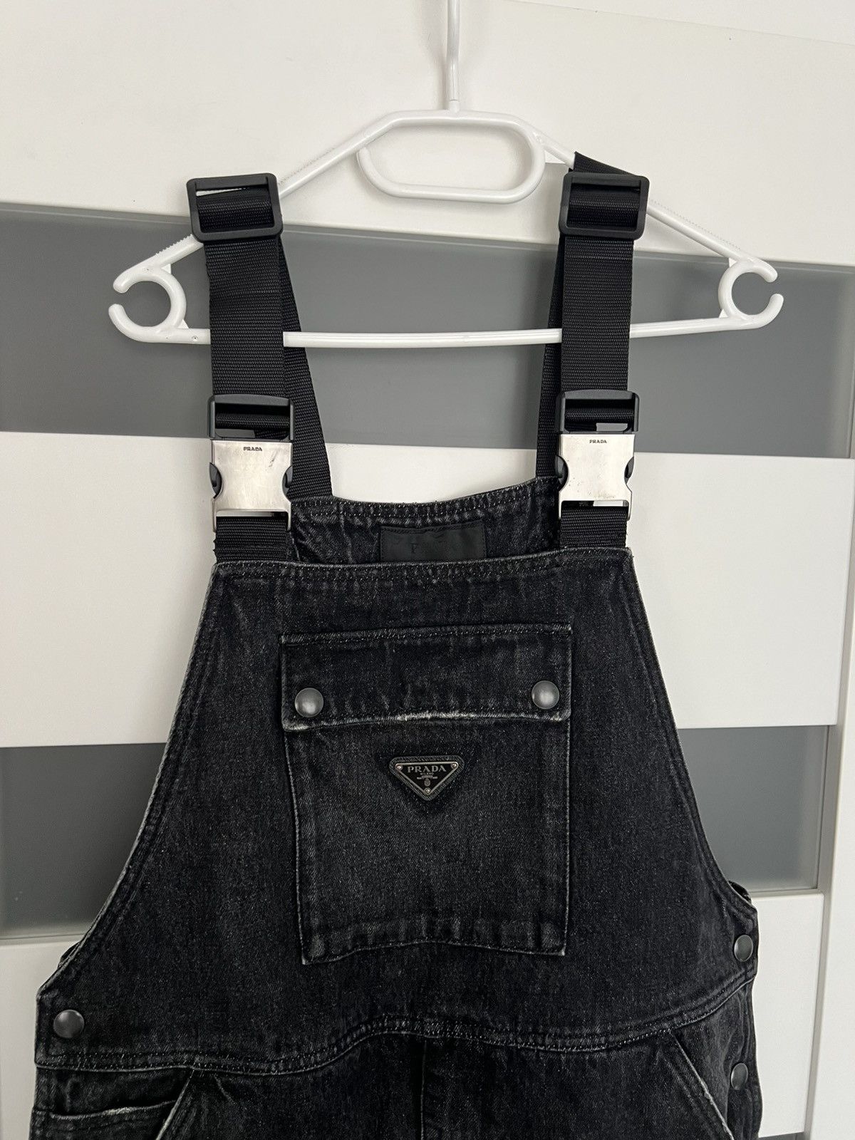 Prada Prada overall denim jumpsuit Size US 34 / EU 50 - 4 Thumbnail
