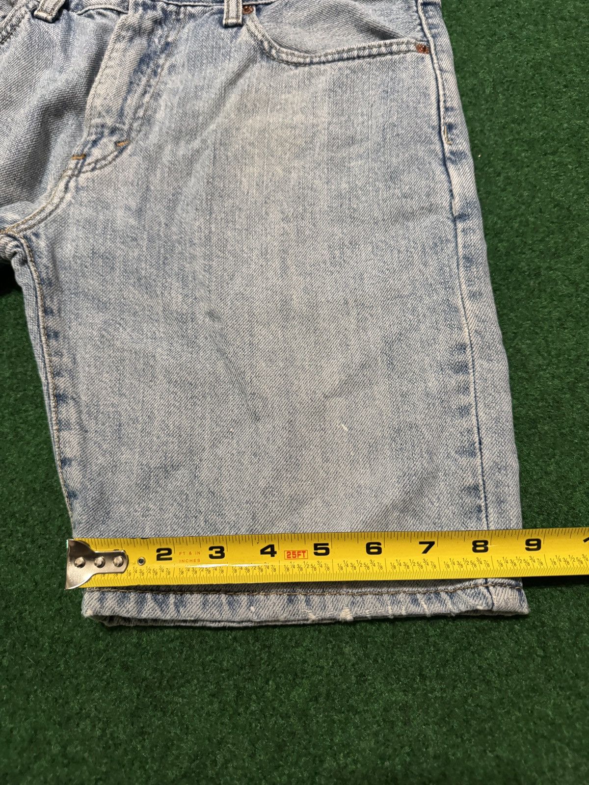 Levi's Y2K Levi’s Jorts Light Wash Grunge Skater Denim Shorts Size US 31 - 7 Thumbnail