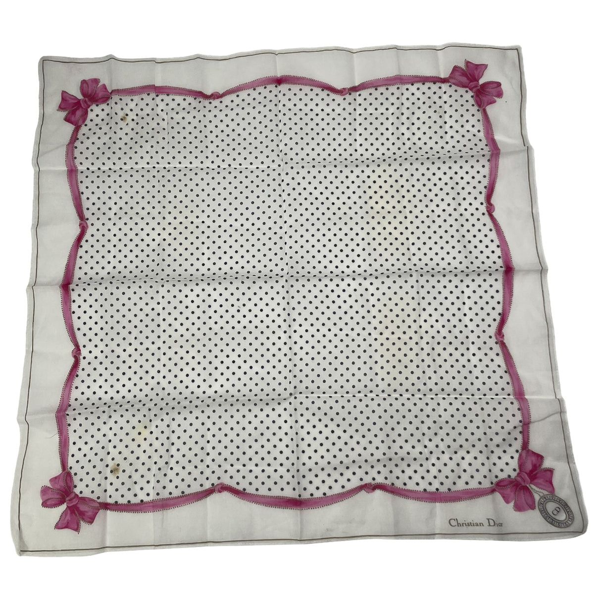 Dior Mitzah ABC White Silk Scarf Size ONE SIZE - 1 Thumbnail
