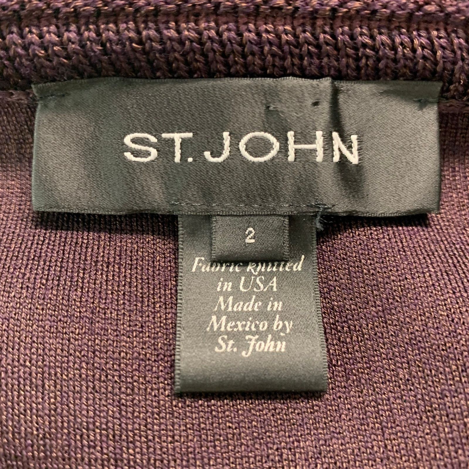 Other ST. JOHN Size 2 Brown Wool Rayon Below Knee Outifts Size XS / US 0-2 / IT 36-38 - 8 Thumbnail