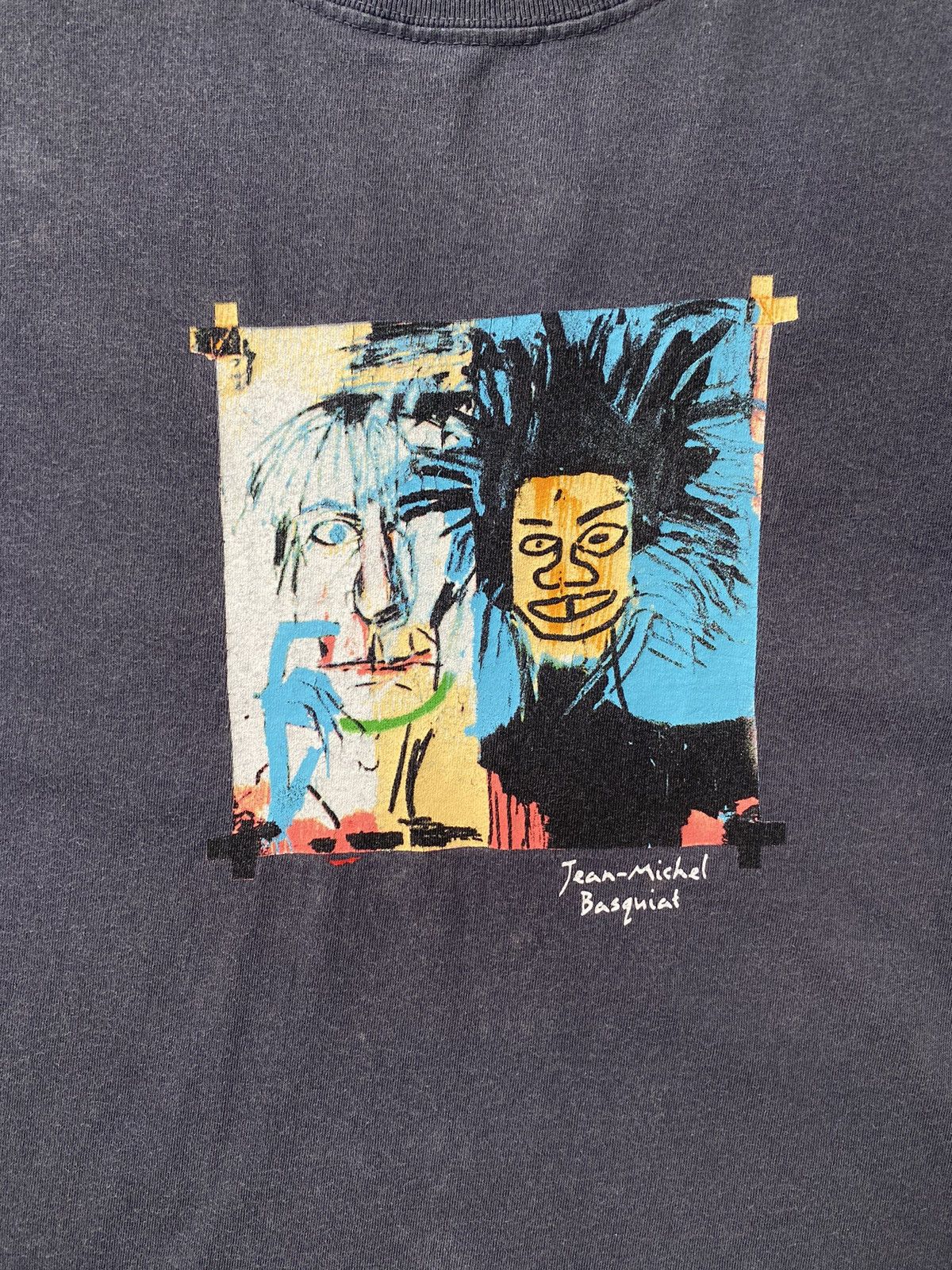 Vintage Rare🔥Vintage 90s Andy Warhol X Jean-Michel Basquiat Art Tees Size US XL / EU 56 / 4 - 3 Thumbnail