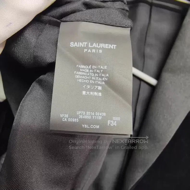 Saint Laurent Paris Saint Laurent Paris Black Velvet Suit i Size XXS / US 00 / IT 34 - 4 Thumbnail