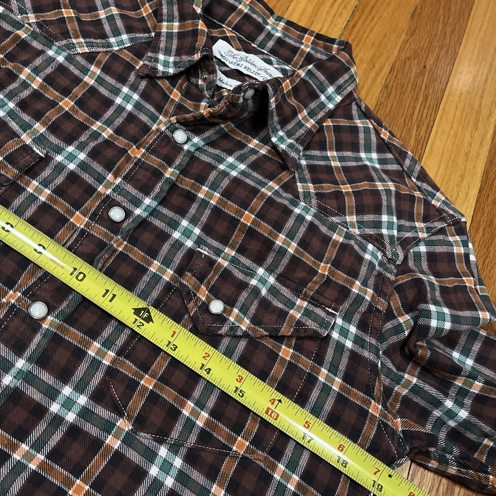 Remi Relief Golden State Remi Plaid Pearl Snap Shirt Fit Japan Western Size US S / EU 44-46 / 1 - 6 Thumbnail