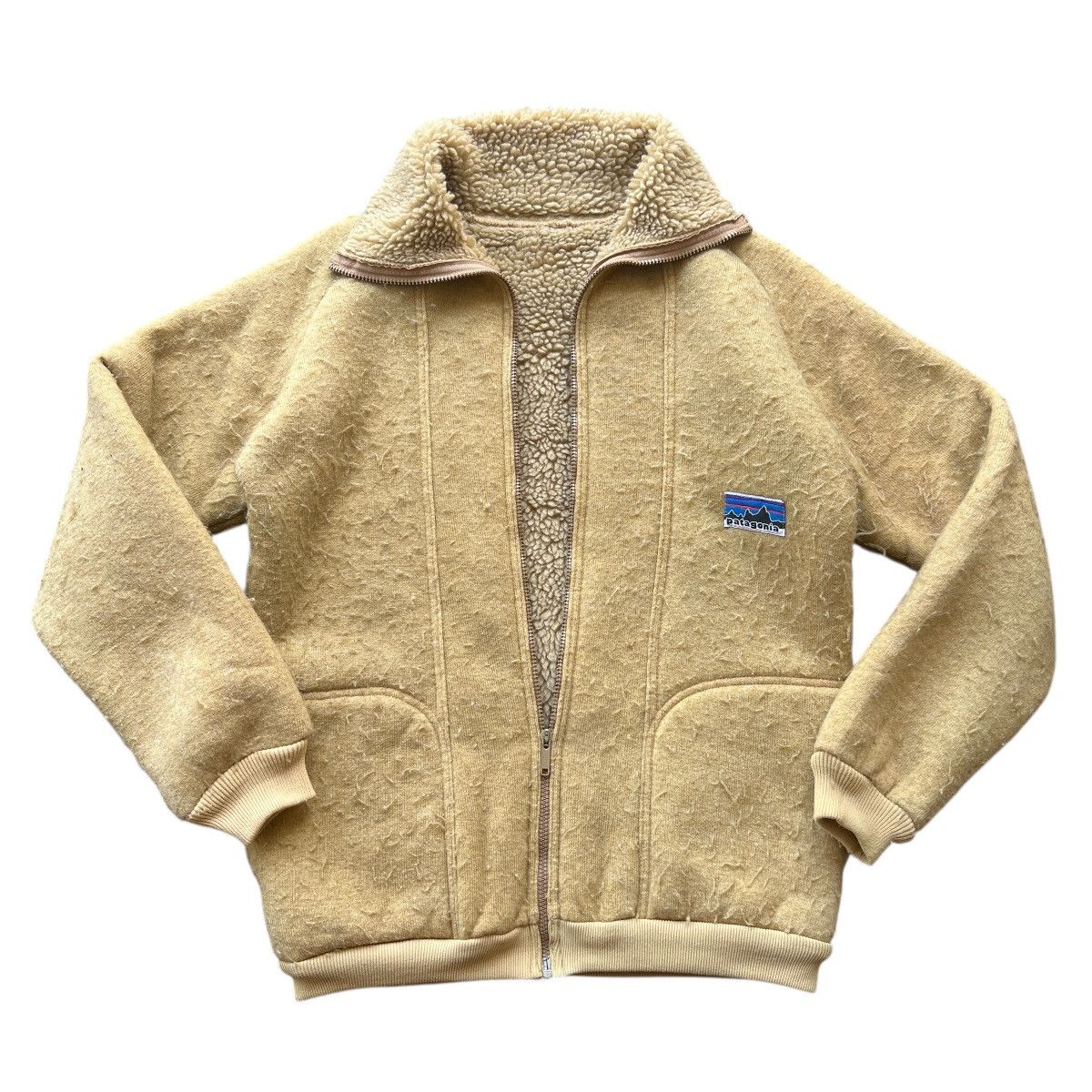 Patagonia 💥 SUPER RARE 70s VINTAGE PATAGONIA PILE JACKET CROWN ZIPPER Size US M / EU 48-50 / 2 - 4 Thumbnail