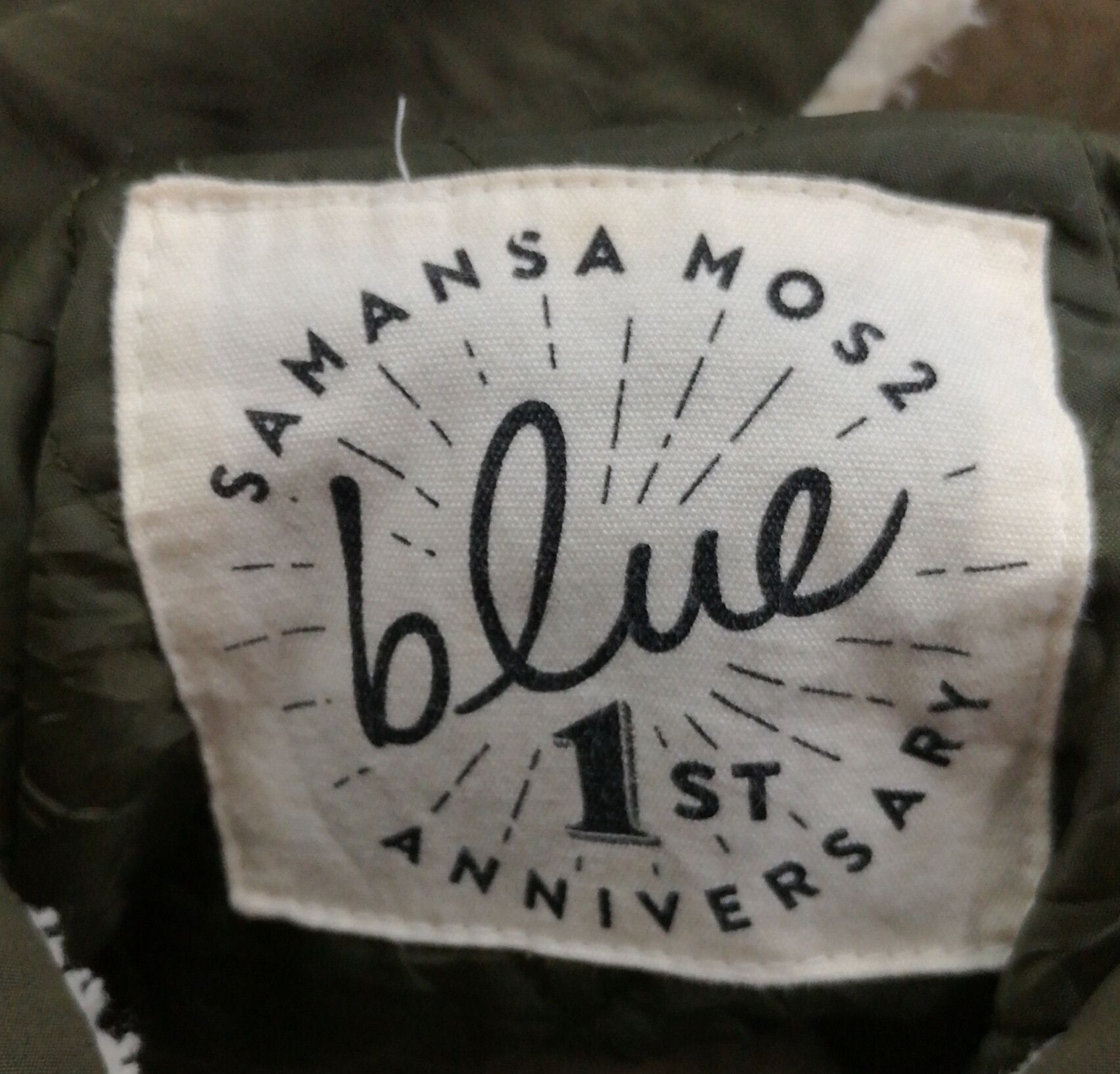 Japanese Brand Vintage Samansa MOS2 Blue 1st Anniversary Jacket Size US M / EU 48-50 / 2 - 8 Thumbnail