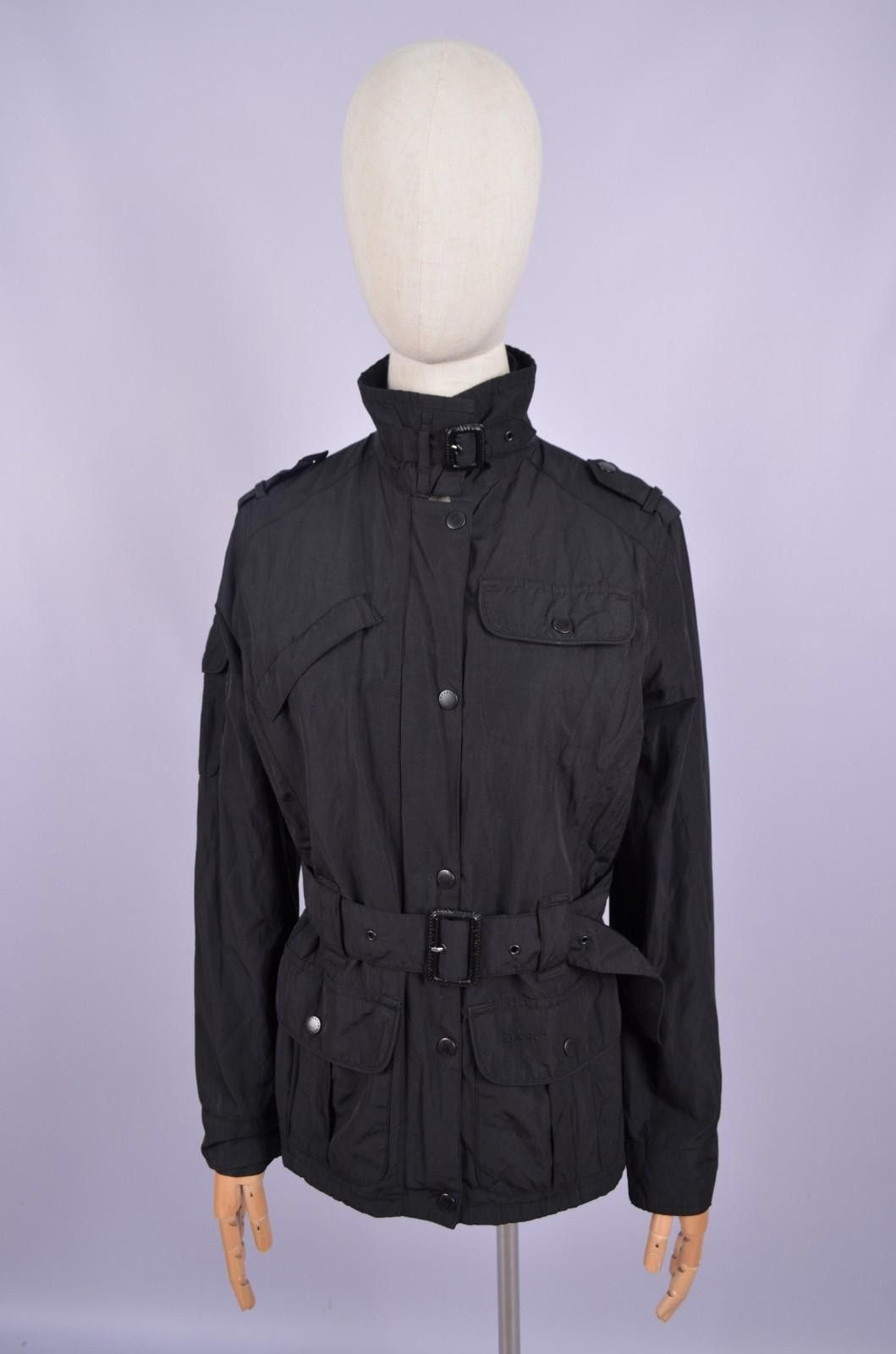 Barbour Womens Barbour Steel Amelia Belted Nylon Jacket Sz UK10 US6 Size M / US 6-8 / IT 42-44 - 1 Thumbnail