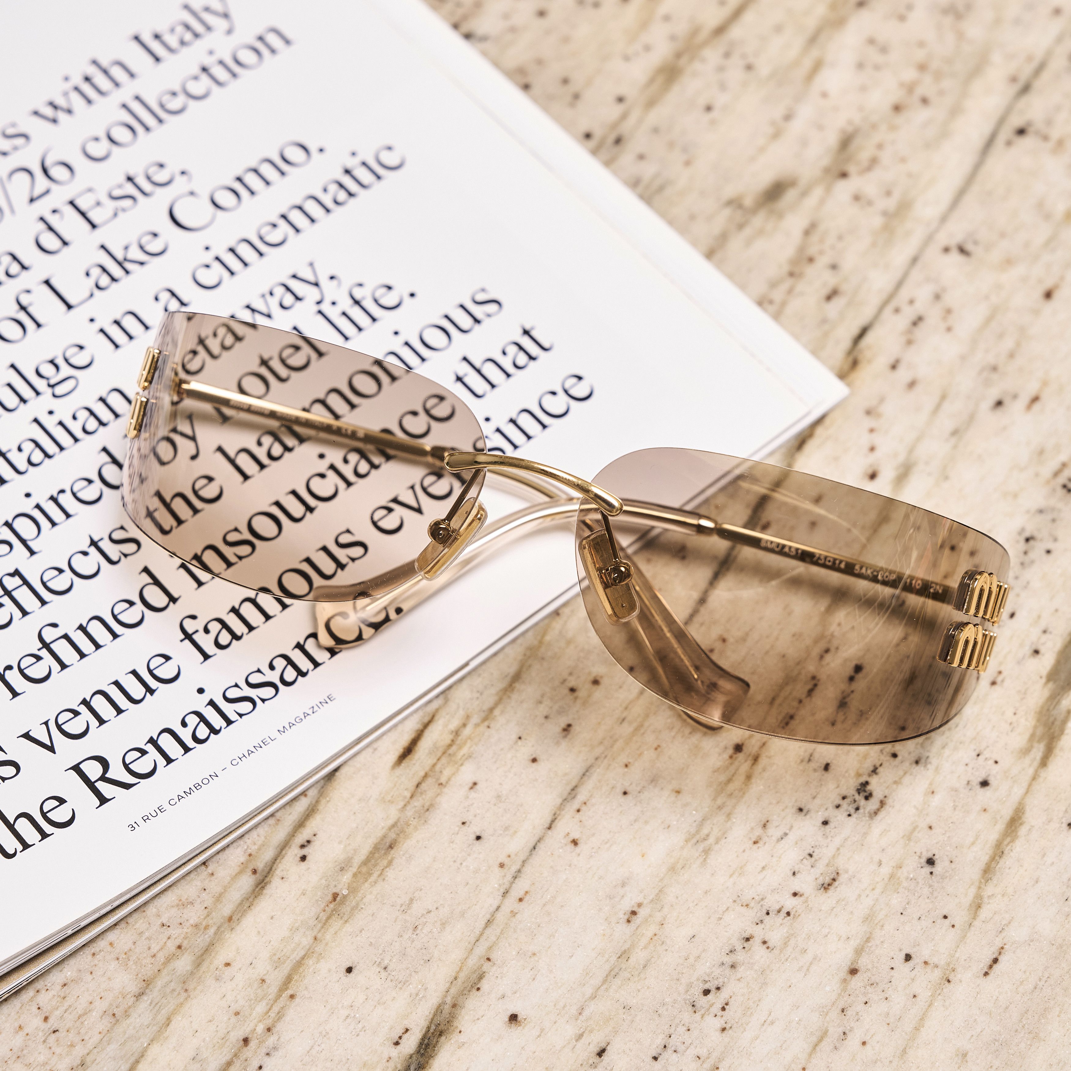 Miu Miu MIU MIU A51 5AK20P SUNGLASSES Size ONE SIZE - 2 Thumbnail