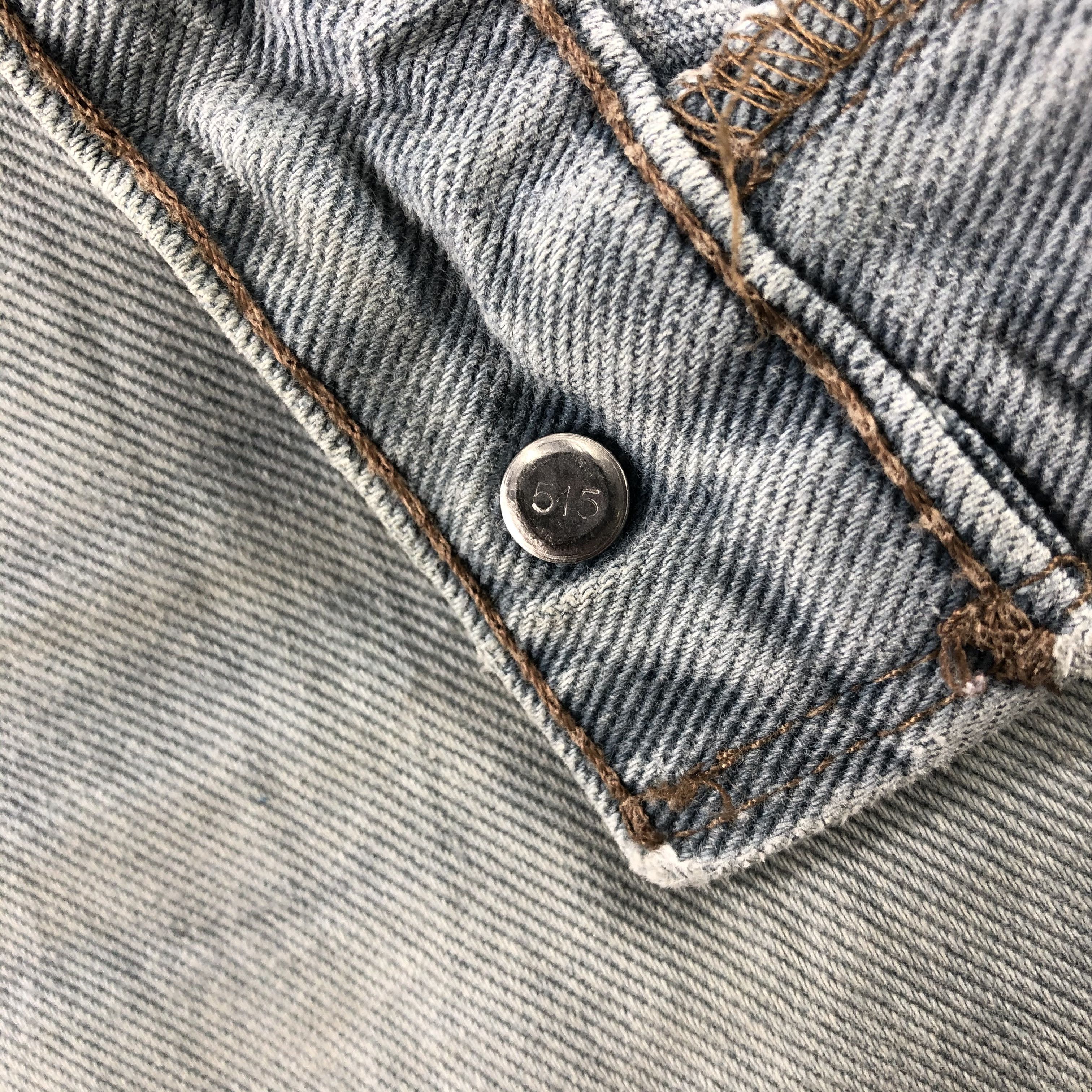 Levi's Vintage 90s Levi's 550 Jeans Dirty Blue Wash Denim KJ1046 Size US 36 / EU 52 - 15 Thumbnail