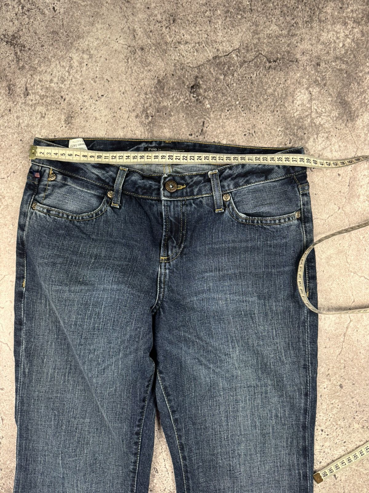 Polo Ralph Lauren VINTAGE Y2K FLARED BOOTCUT RL POLO JEANS EMBOIDER LOGO Size 27" / US 4 / IT 40 - 9 Thumbnail