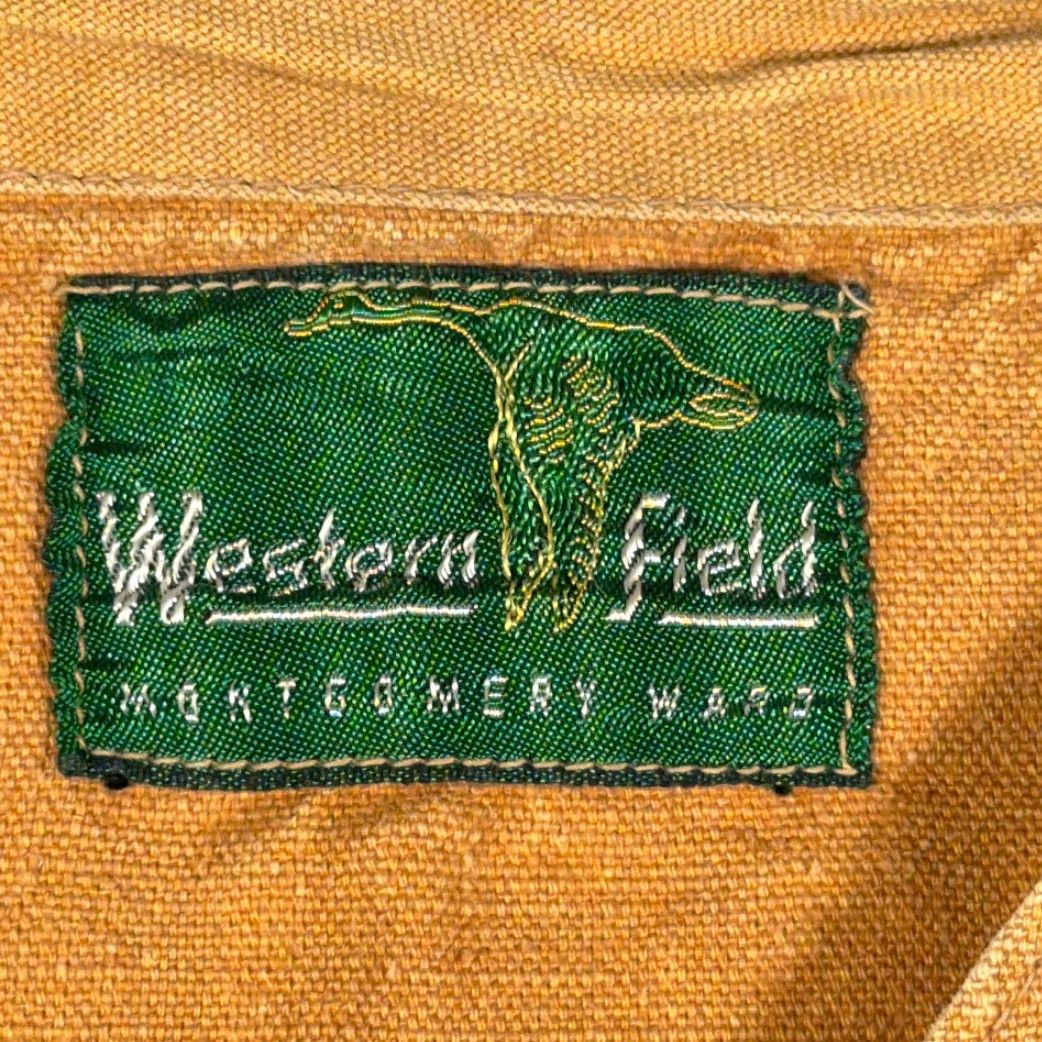 Vintage VINTAGE Montgomery Ward Vest Hunting Shirt Adult MEDIUM Brown Duck Canvas 50s USA Mens Size US M / EU 48-50 / 2 - 4 Thumbnail