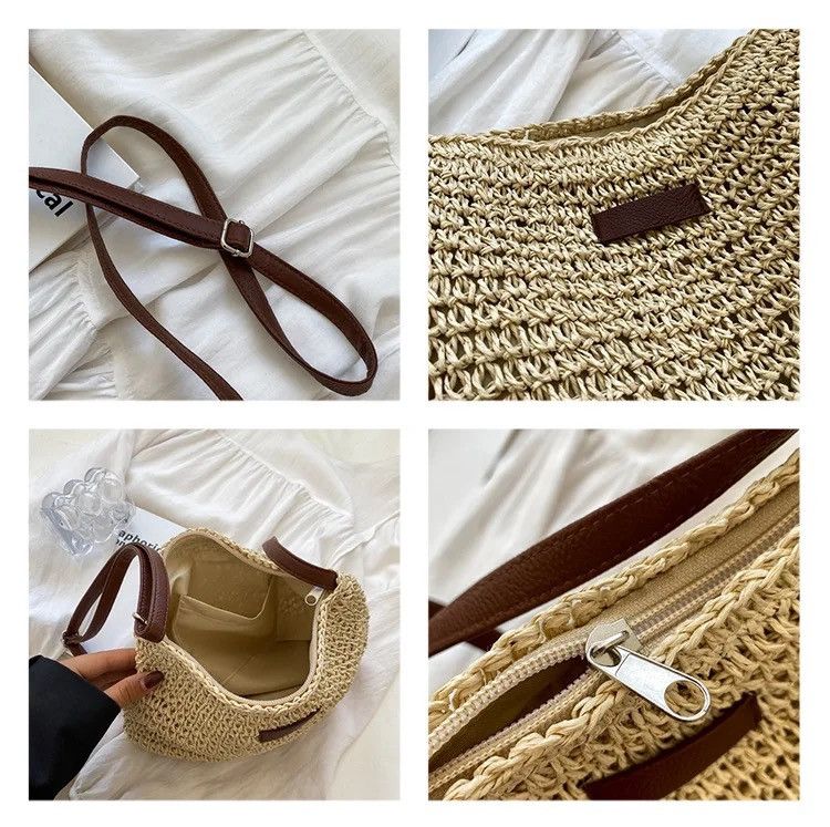 Other Crossbody Messenger Shoulder Beach Holiday Straw Bag Size ONE SIZE - 6 Thumbnail