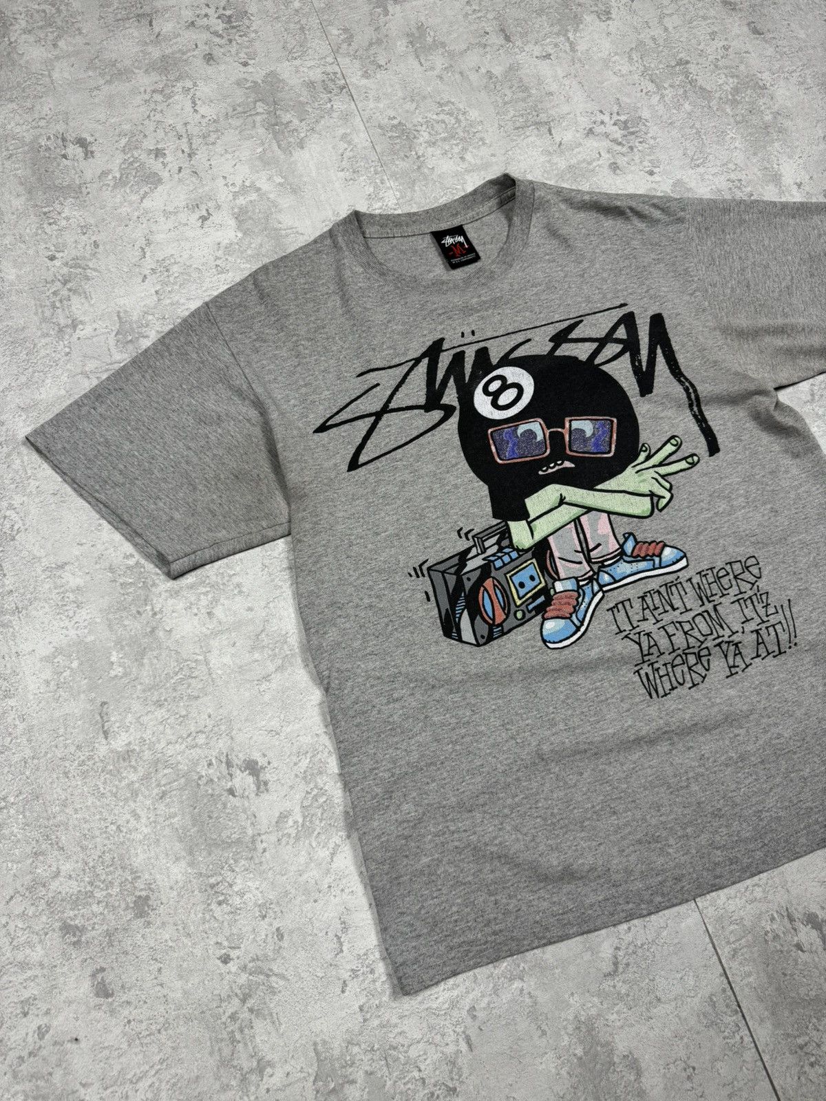 Stussy Vintage Stussy 8 Ball Rap Hip Hop T-Shirt Streetwear Y2K Size US M / EU 48-50 / 2 - 2 Thumbnail