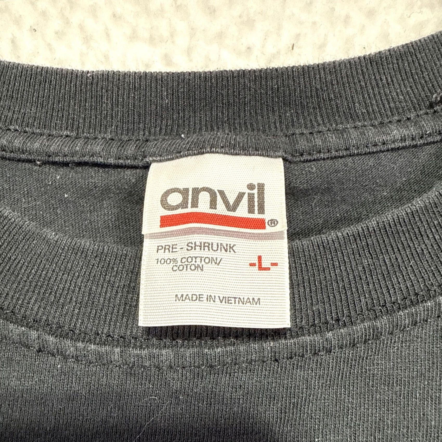 Anvil VINTAGE Shania Twain Shirt Mens L Black 2003 2004 Up Tour Concert Country 00s Shirt Mens L Black Shania Twain 90s Music Tour Vintage Shirt Size US L / EU 52-54 / 3 - 6 Thumbnail