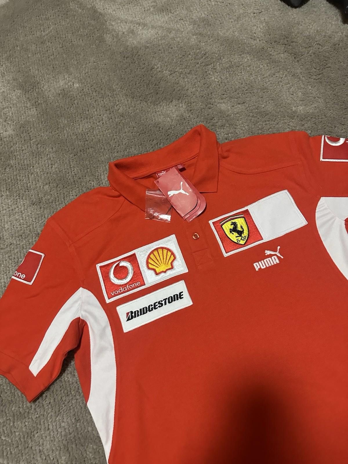 Ferrari NWT Puma Ferrari F1 Racing Jersey Polo Red Vintage Size M Size US M / EU 48-50 / 2 - 3 Thumbnail