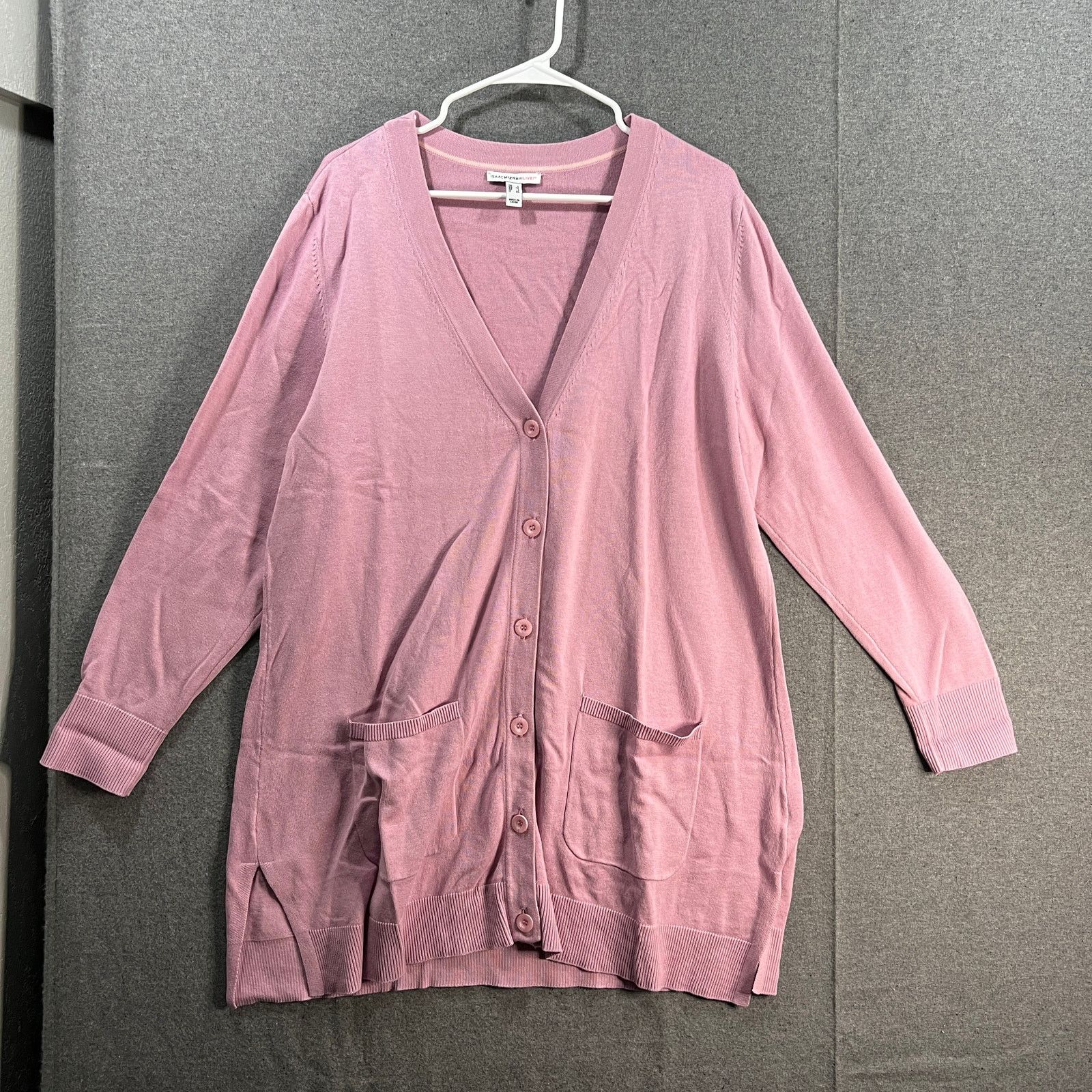 Isaac Mizrahi Isaac Mizrahi Live! Button Front Cardigan With Patch Size L / US 10 / IT 46 - 1 Thumbnail