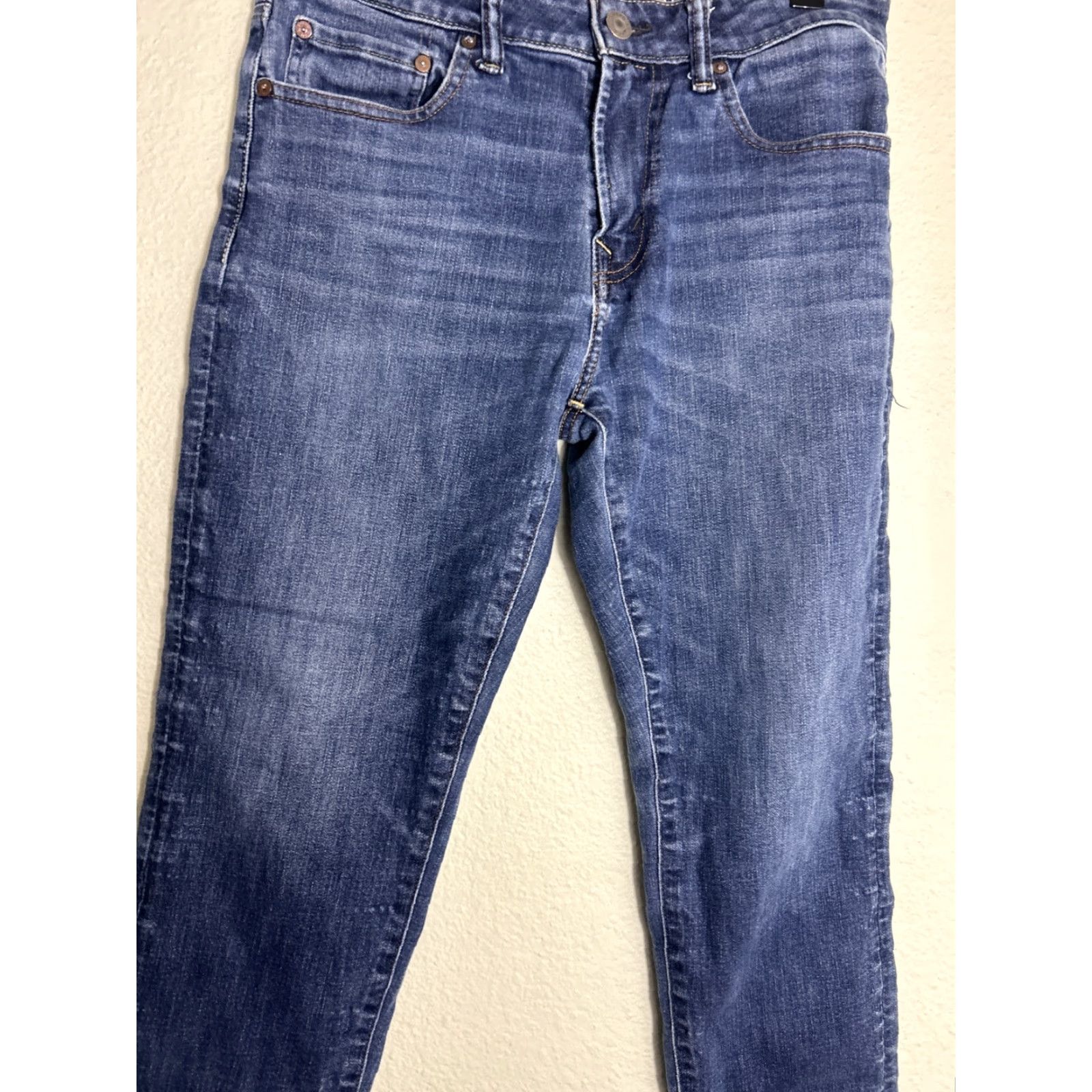 American Eagle Outfitters American Eagle Jeans Men's 30 x 27.5 Airflex + Athletic Fit Blue Straight Jeans Men Size US 30 / EU 46 - 3 Thumbnail
