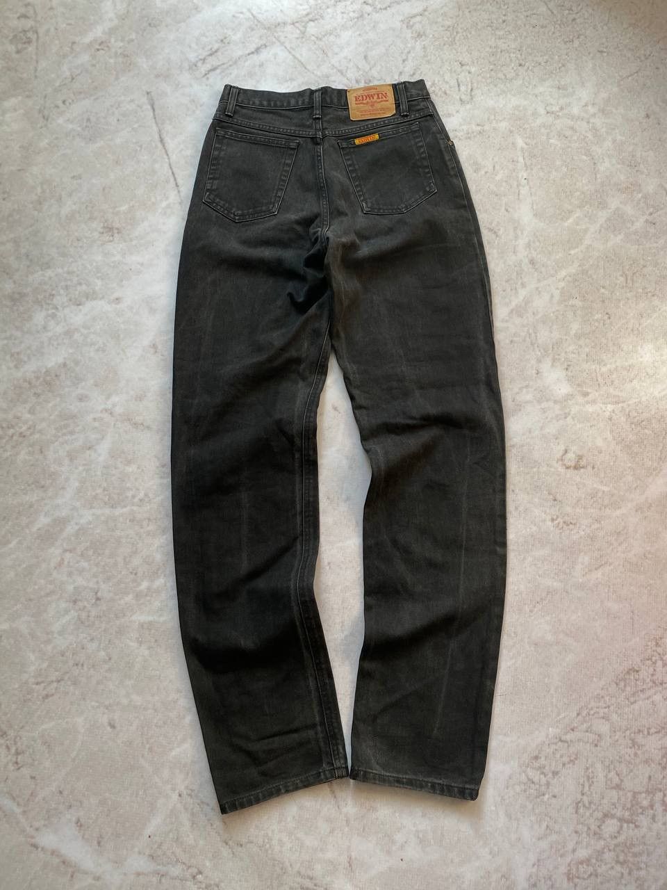 Edwin × Japanese Brand × Vintage Vintage Edwin Faded Denim Pants Regular Fit Black Size US 30 / EU 46 - 1 Thumbnail