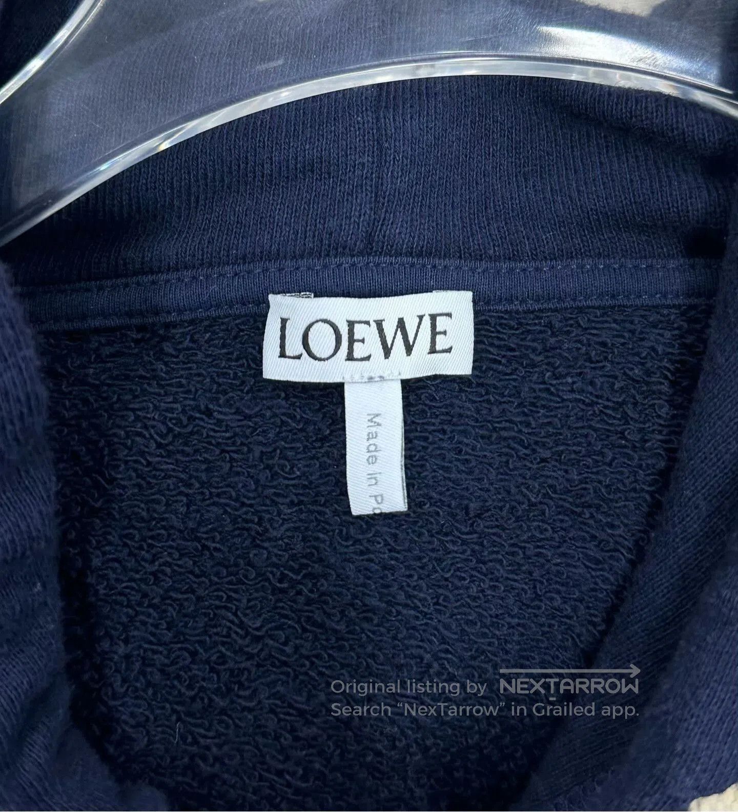 Loewe Loewe Blue Embroidered Hoodie Size XL. Size US XL / EU 56 / 4 - 3 Thumbnail