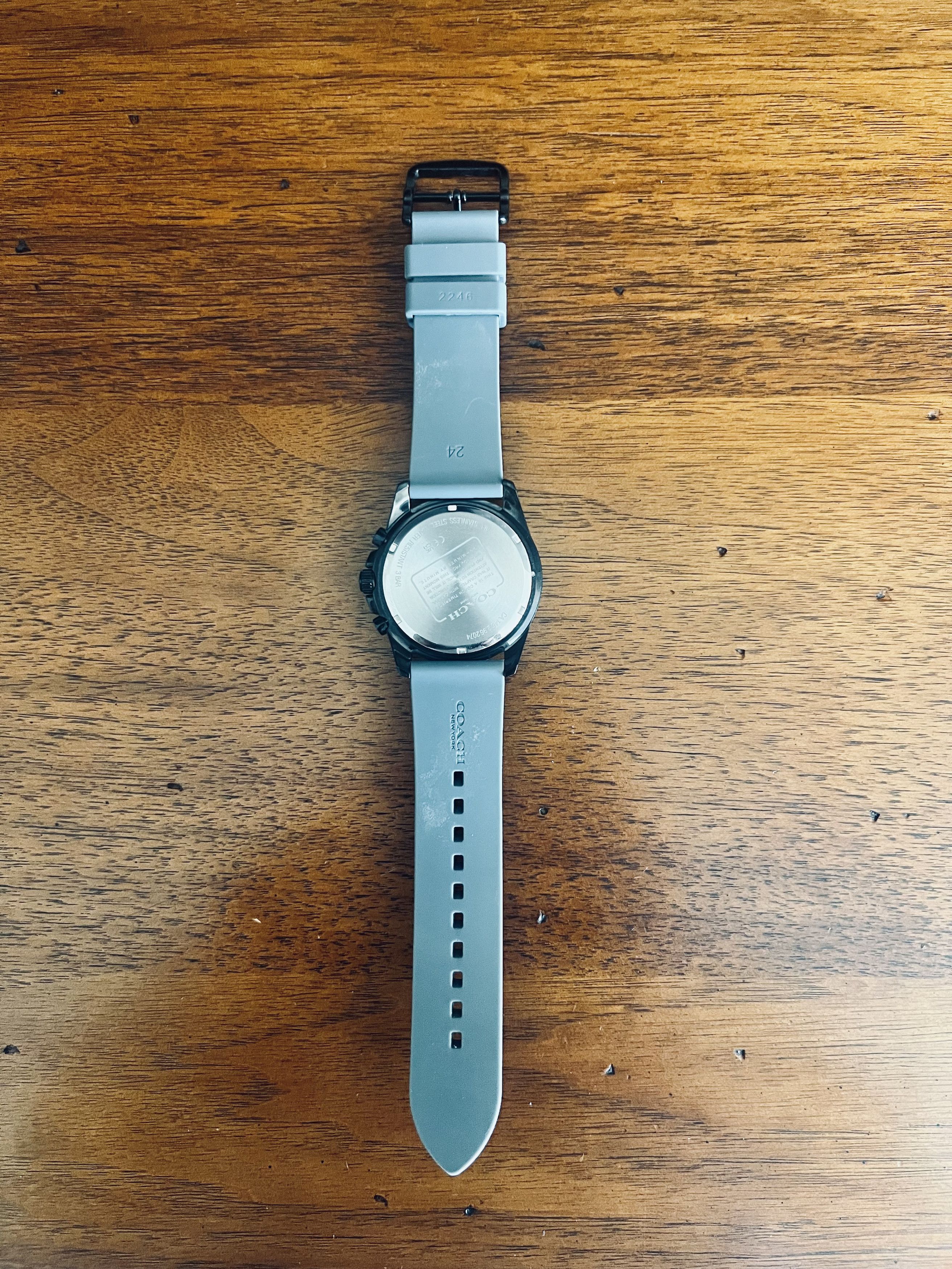 Coach COACH 🏷️ Kent Watch 44MM Black Case with Camo Rubber Strap Size ONE SIZE - 7 Thumbnail