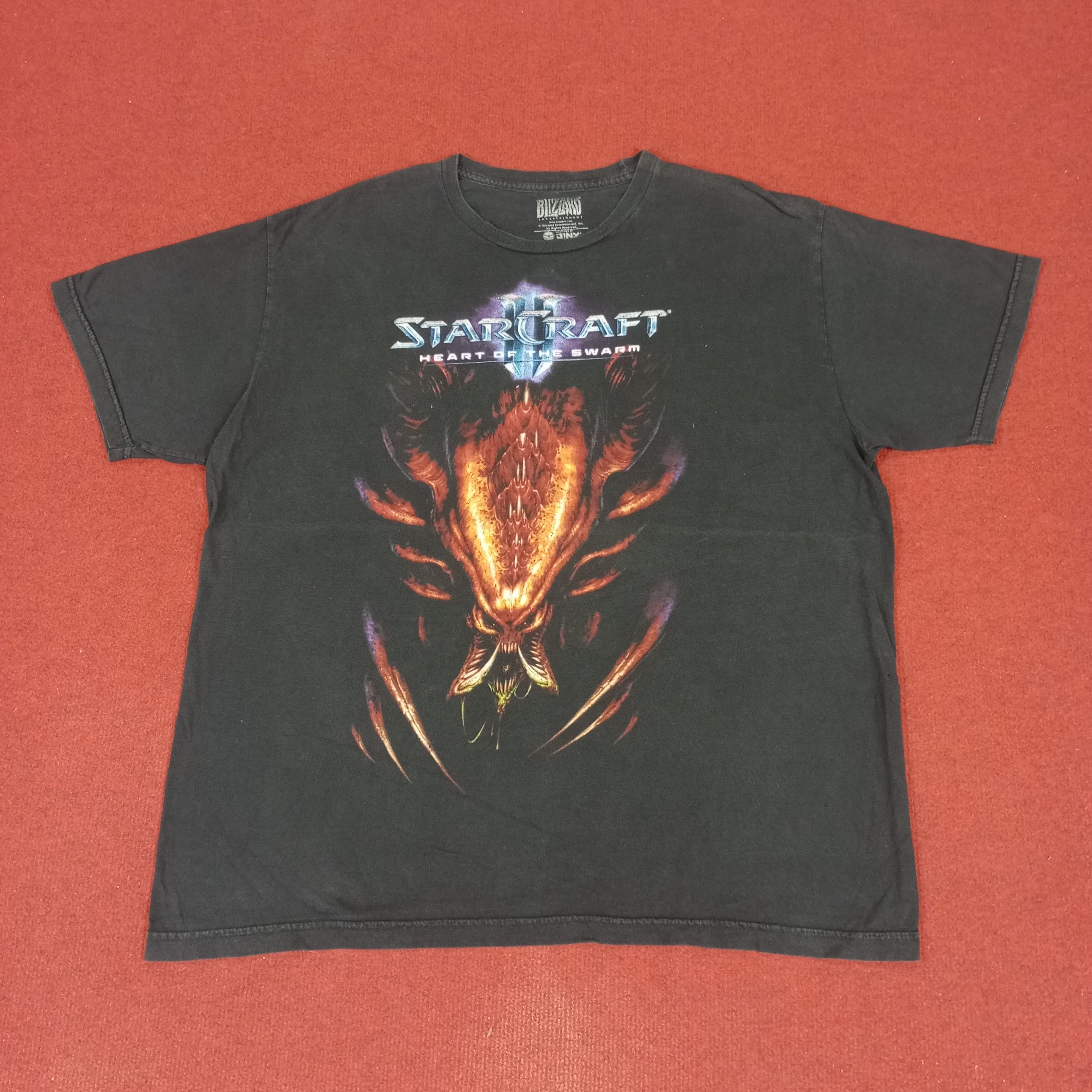 Playstation × The Game × Vintage Starcraft Blizzard Video Games Promo Syle Tshirt Size US XL / EU 56 / 4 - 1 Thumbnail