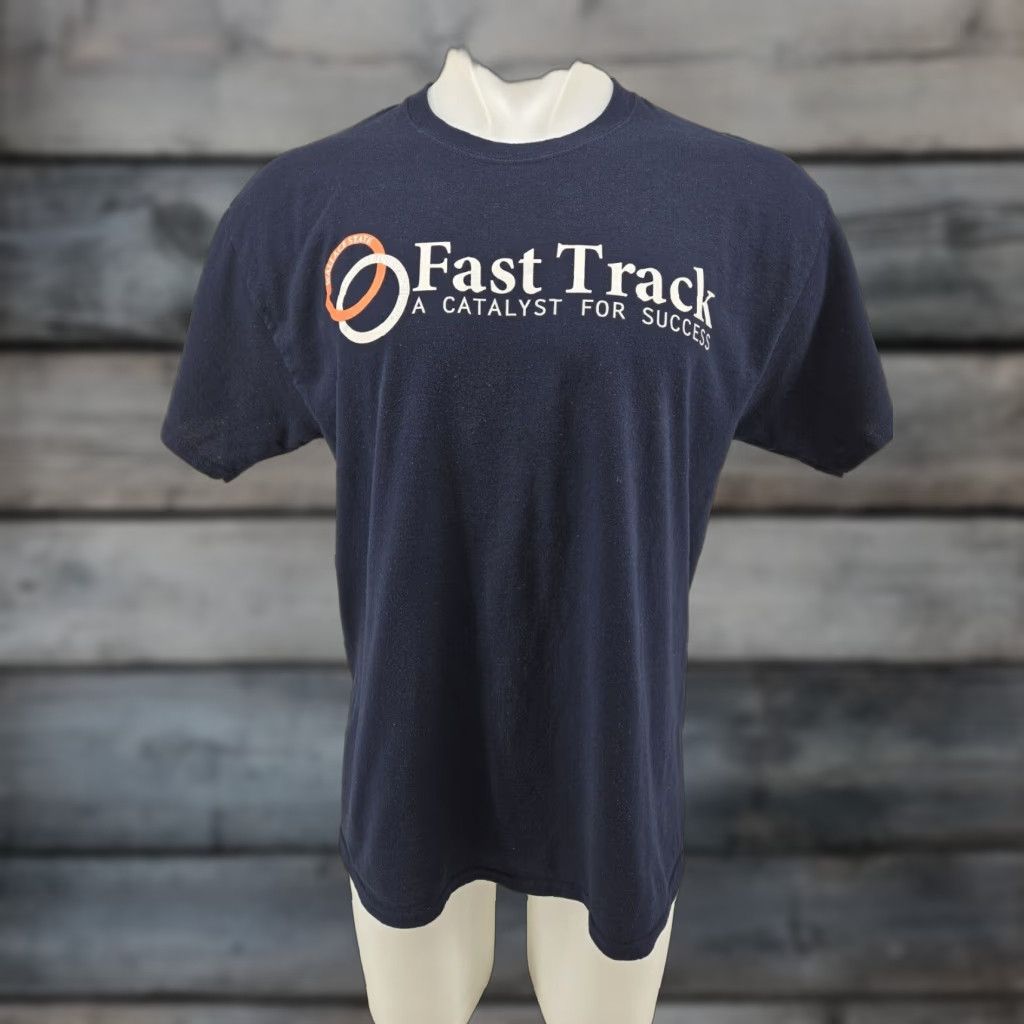 Gildan Wallace State Community College AL Fast Track Shirt Mens Large Blue Gildan Ultra Cotton T-Shirt Short Sleeve Crew Neck Solid/Blue Size US L / EU 52-54 / 3 - 1 Thumbnail