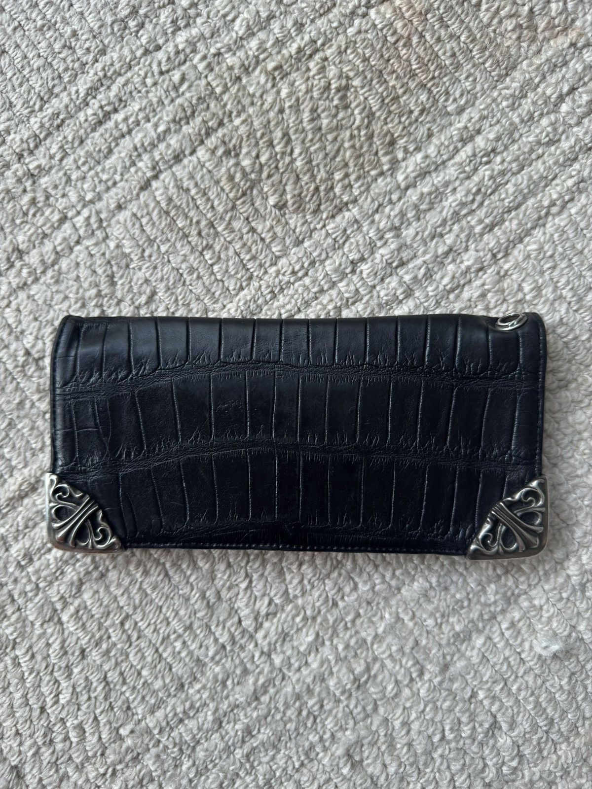Chrome Hearts CHROME HEARTS Black Alligator Leather Wallet Size ONE SIZE - 1 Thumbnail