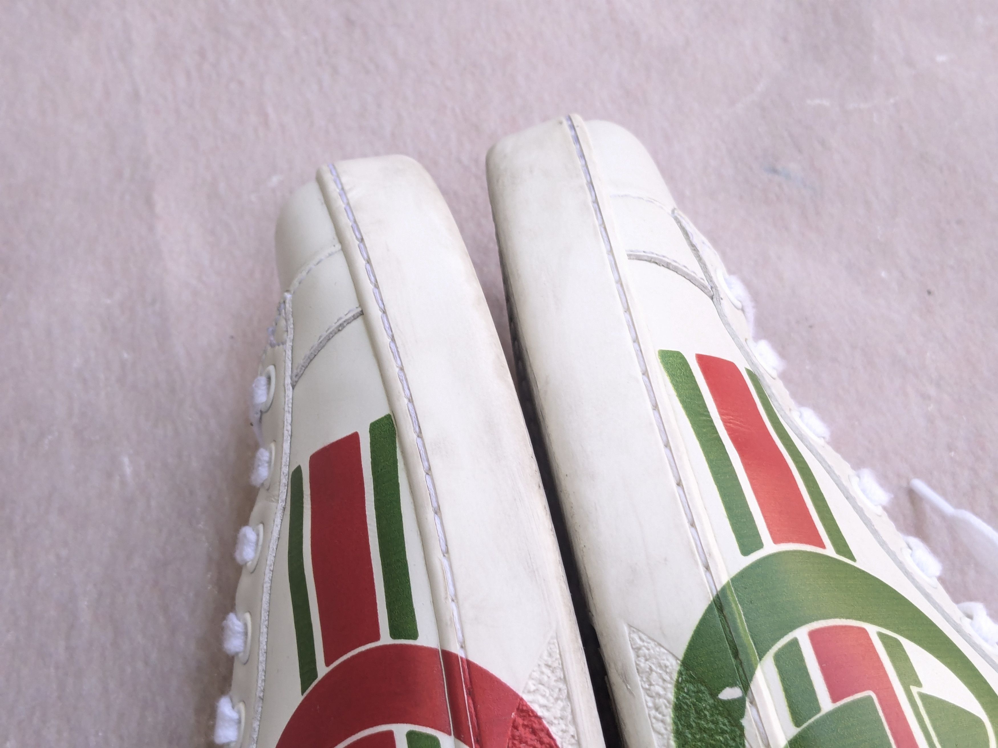 Gucci Gucci Ace Sneakers White Leather GG 7.5 Low Tops Size US 7.5 / EU 40-41 - 9 Thumbnail