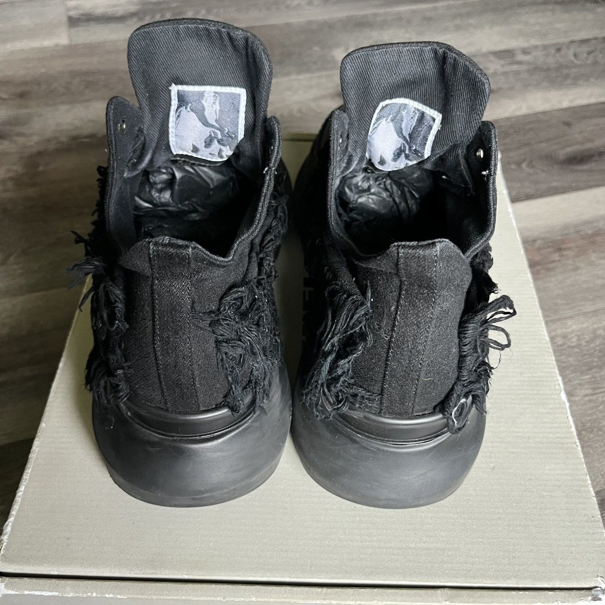 Rick Owens Drkshdw Rick Owens DRKSHDW S/S 2021 Abstract Destroyed Low Sneakers Size US 11.5 / EU 44-45 - 5 Thumbnail