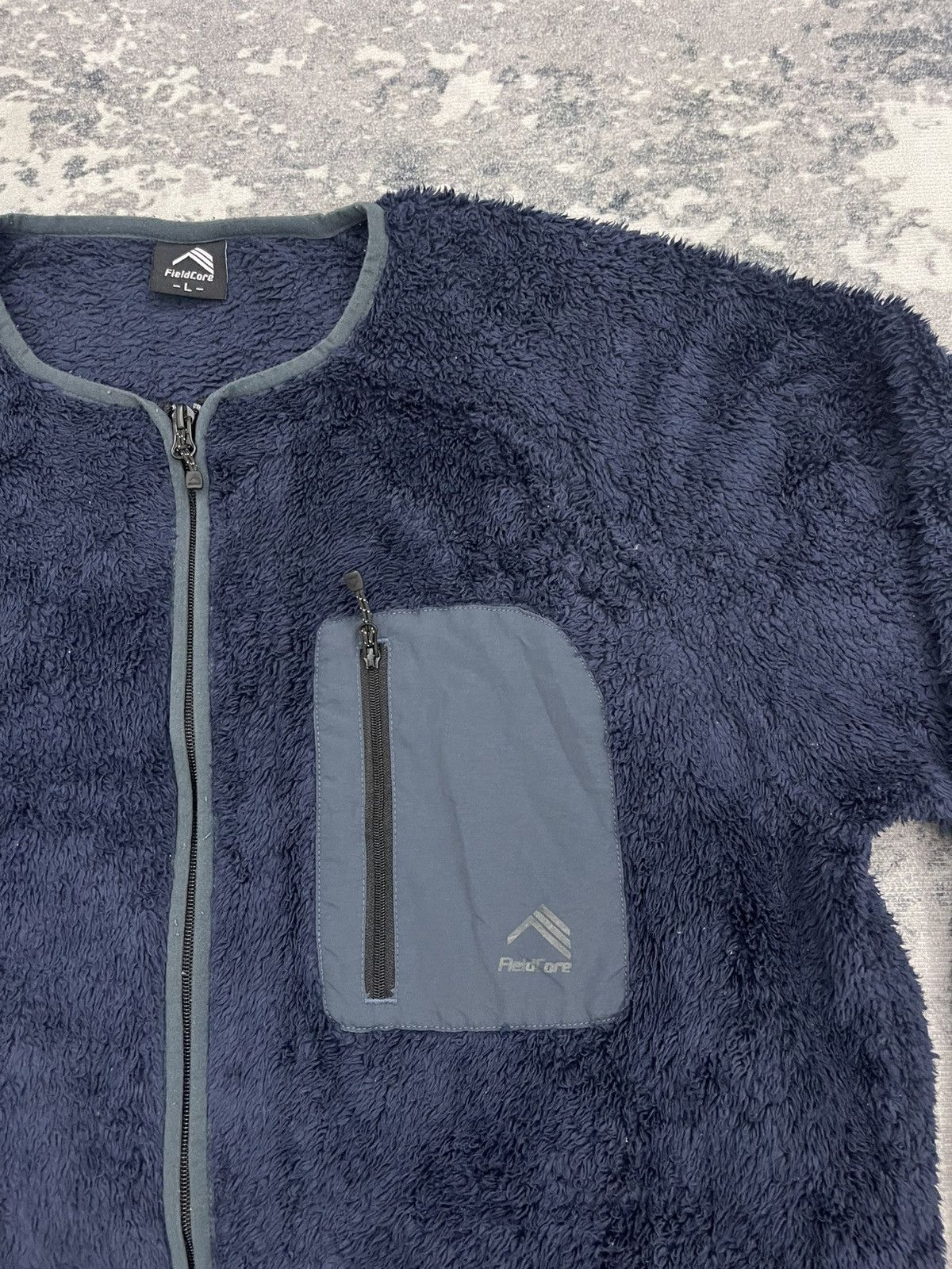 Japanese Brand FIELD CORE Fleece Zipper Jacket Size US L / EU 52-54 / 3 - 3 Thumbnail