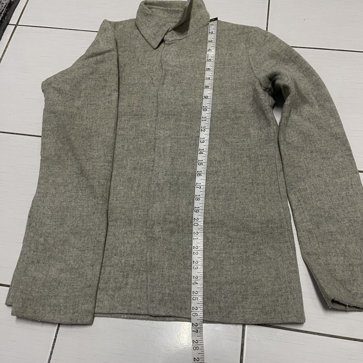 Issey Miyake TSUMORI CHISATO SNAP BUTTON WOOL SHIRT #7871-186 Size S / US 4 / IT 40 - 11 Thumbnail