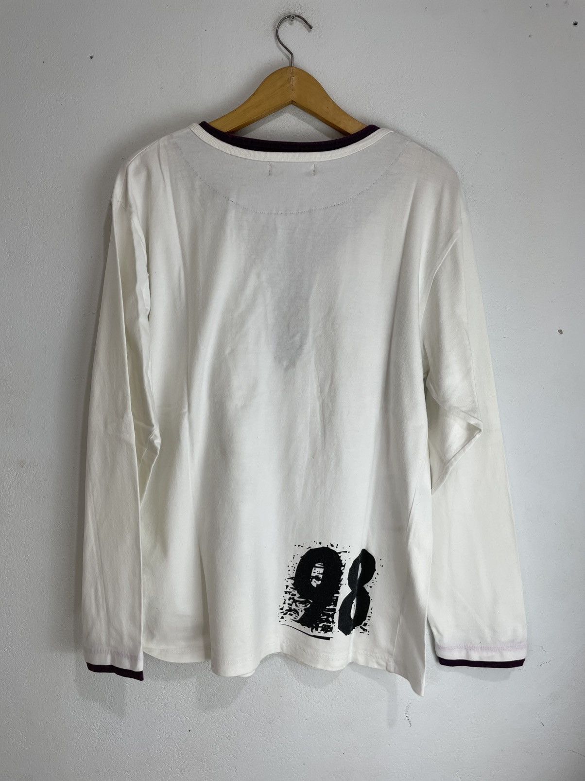 Japanese Brand × Tony Hawk × Vintage Poem Double Layer Lace Up Longsleeve Size US L / EU 52-54 / 3 - 5 Thumbnail