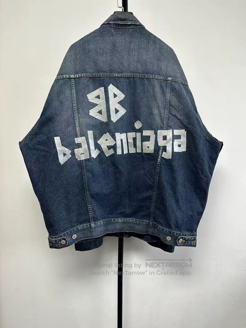 Balenciaga Balenciaga Collar Water-washed Single Button Loose Long Sl Size US S / EU 44-46 / 1 - 2 Thumbnail