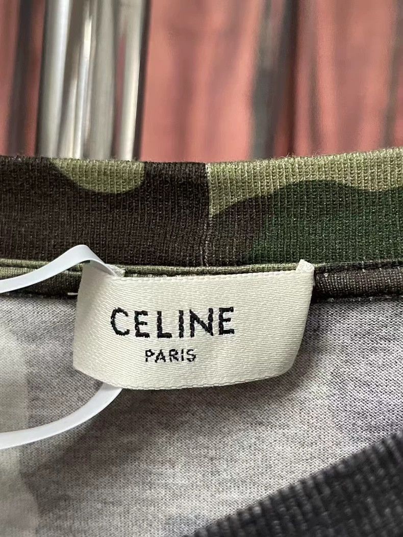 Celine Celine Camouflage Short Sleeve Shirt Size US S / EU 44-46 / 1 - 5 Thumbnail