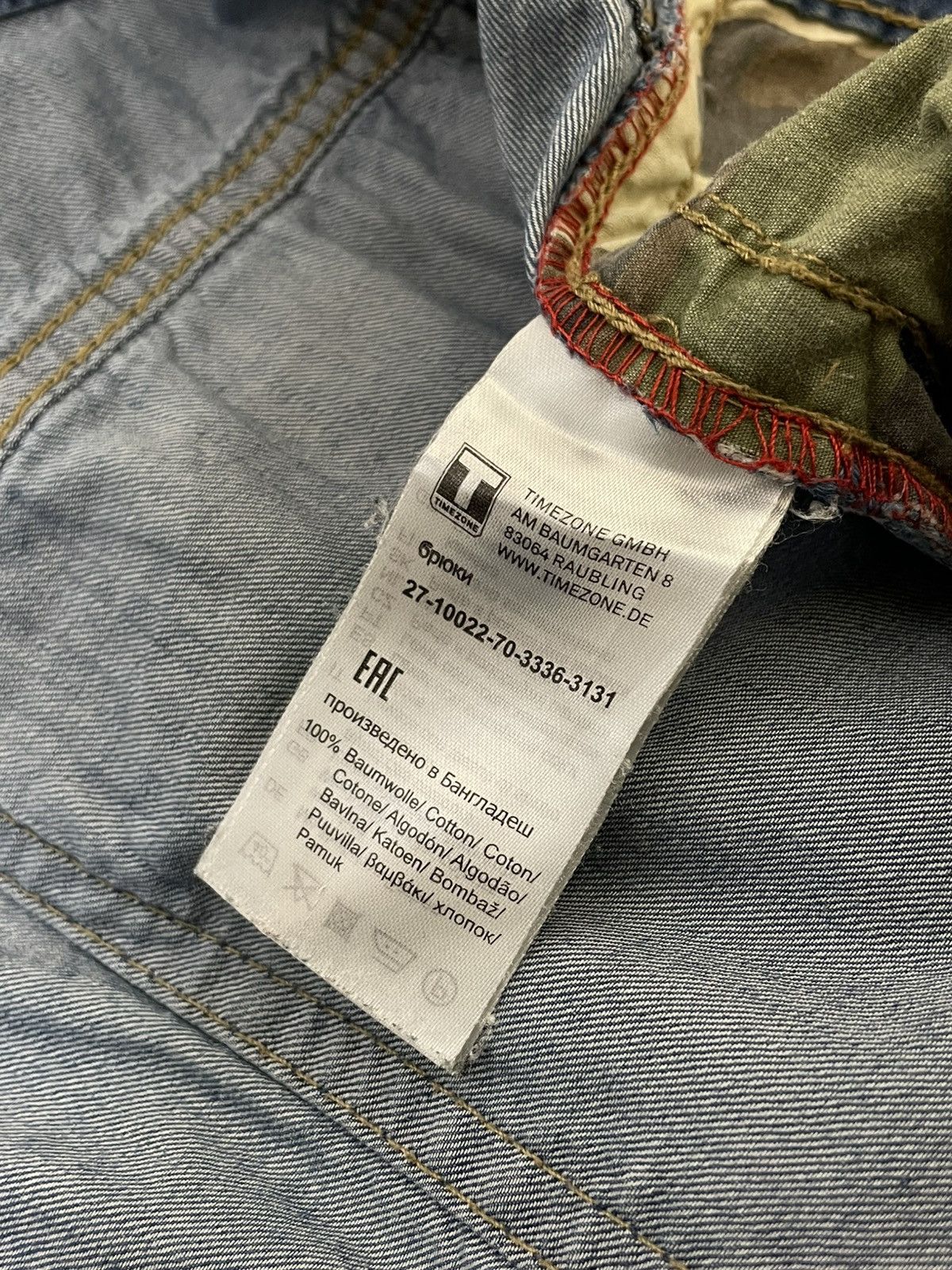 Denime × Vintage Vintage Y2K Timezone Cargo Pants Size US 32 / EU 48 - 16 Thumbnail