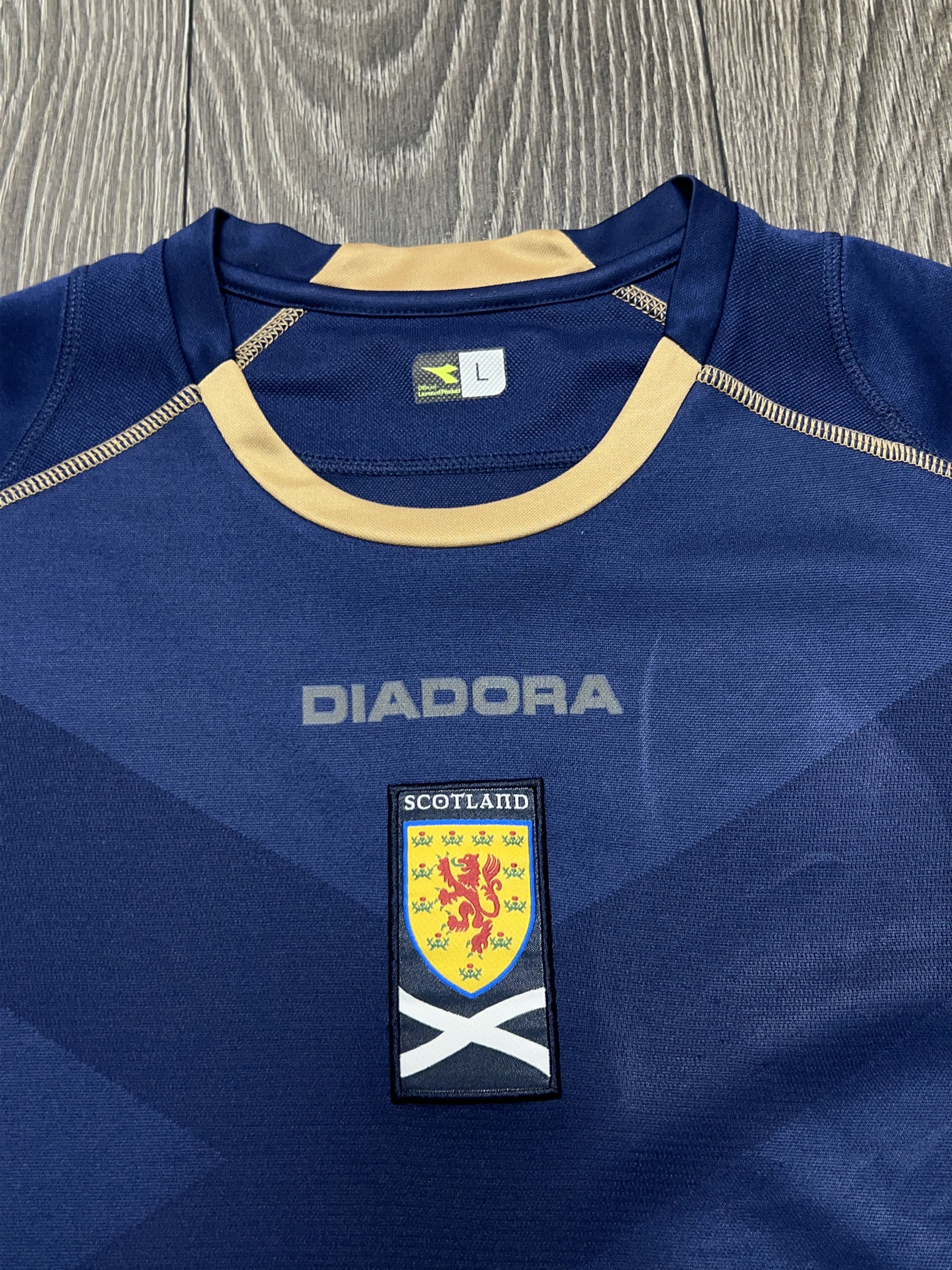 Diadora Scotland 2007 National Team Football Soccer Shirt Jersey Size US L / EU 52-54 / 3 - 2 Thumbnail