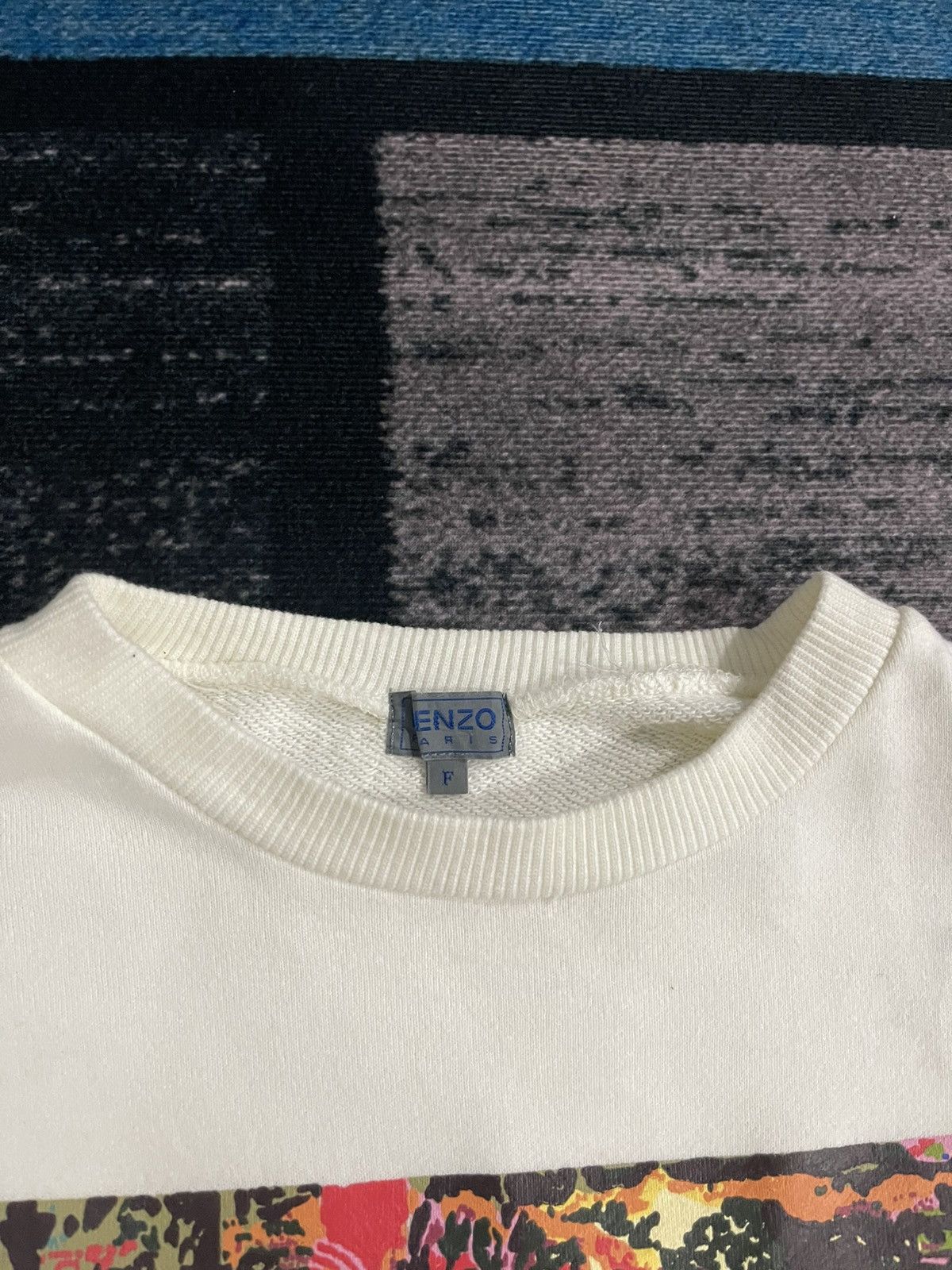 Kenzo × Vintage Vintage Kenzo Paris Big Logo Sweatshirt Size US L / EU 52-54 / 3 - 8 Thumbnail